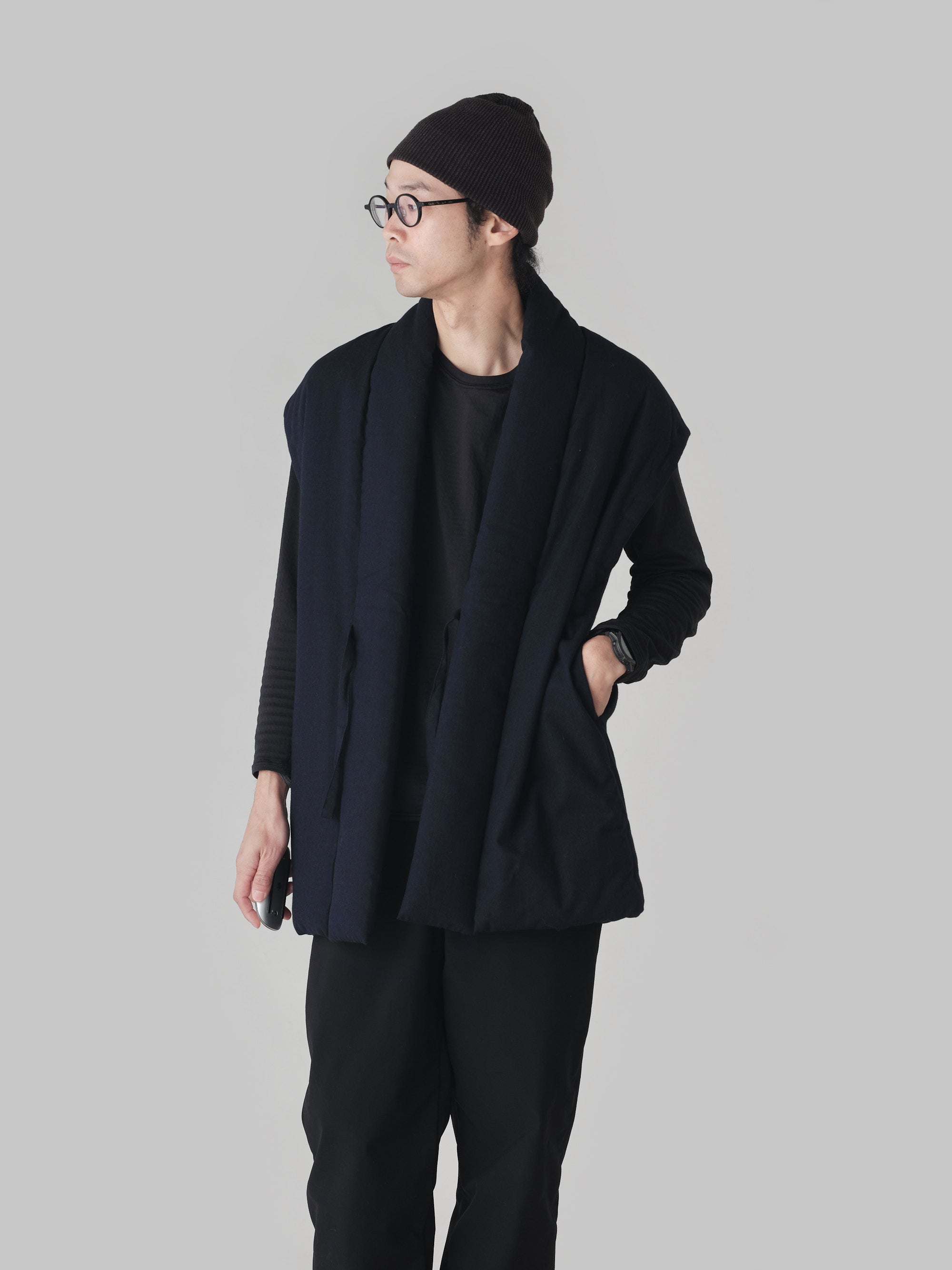 宮田織物/鷹取ロングポンチョ