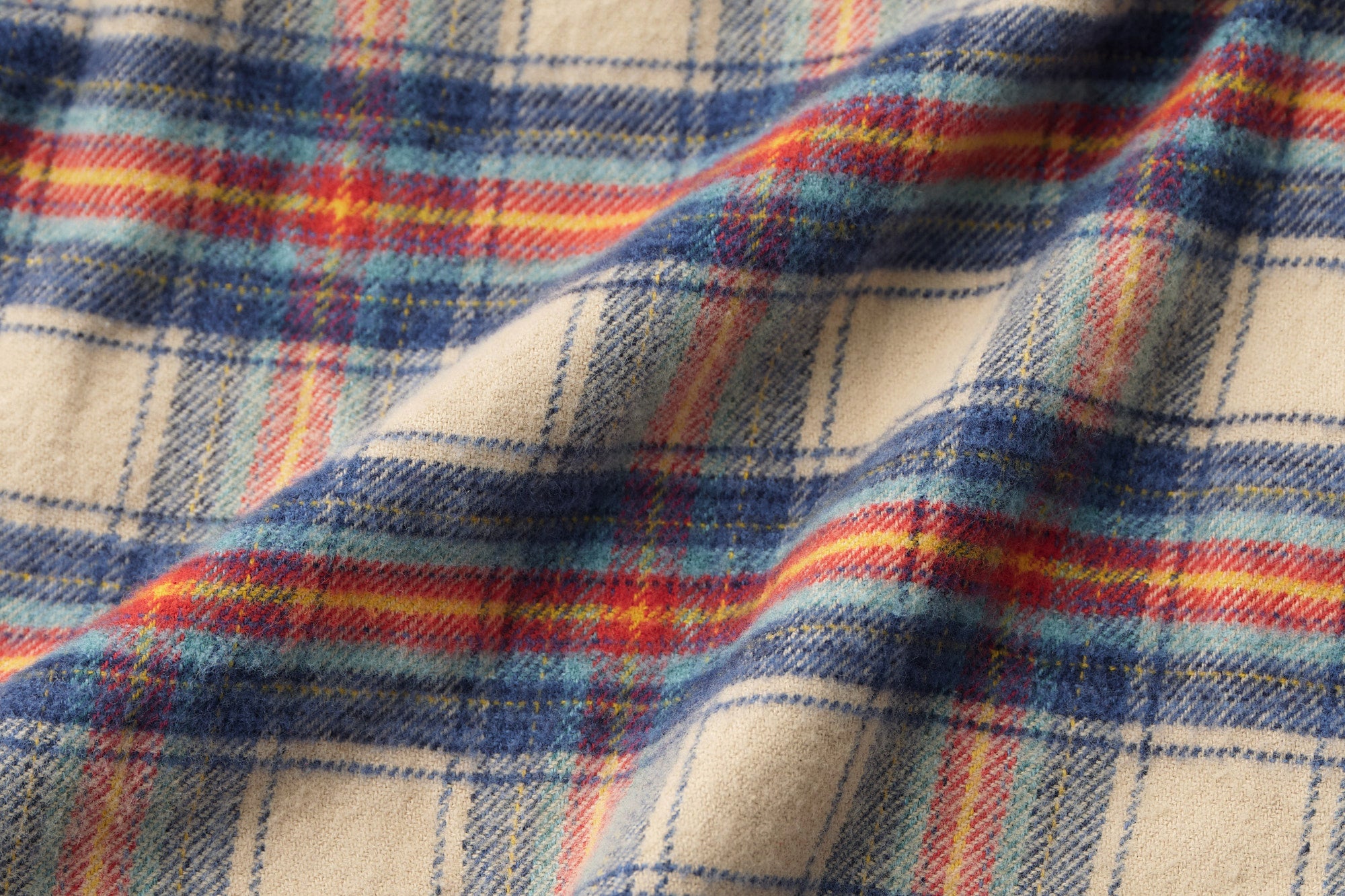 classico/h.b スタンドカラーシャツ/flannel check