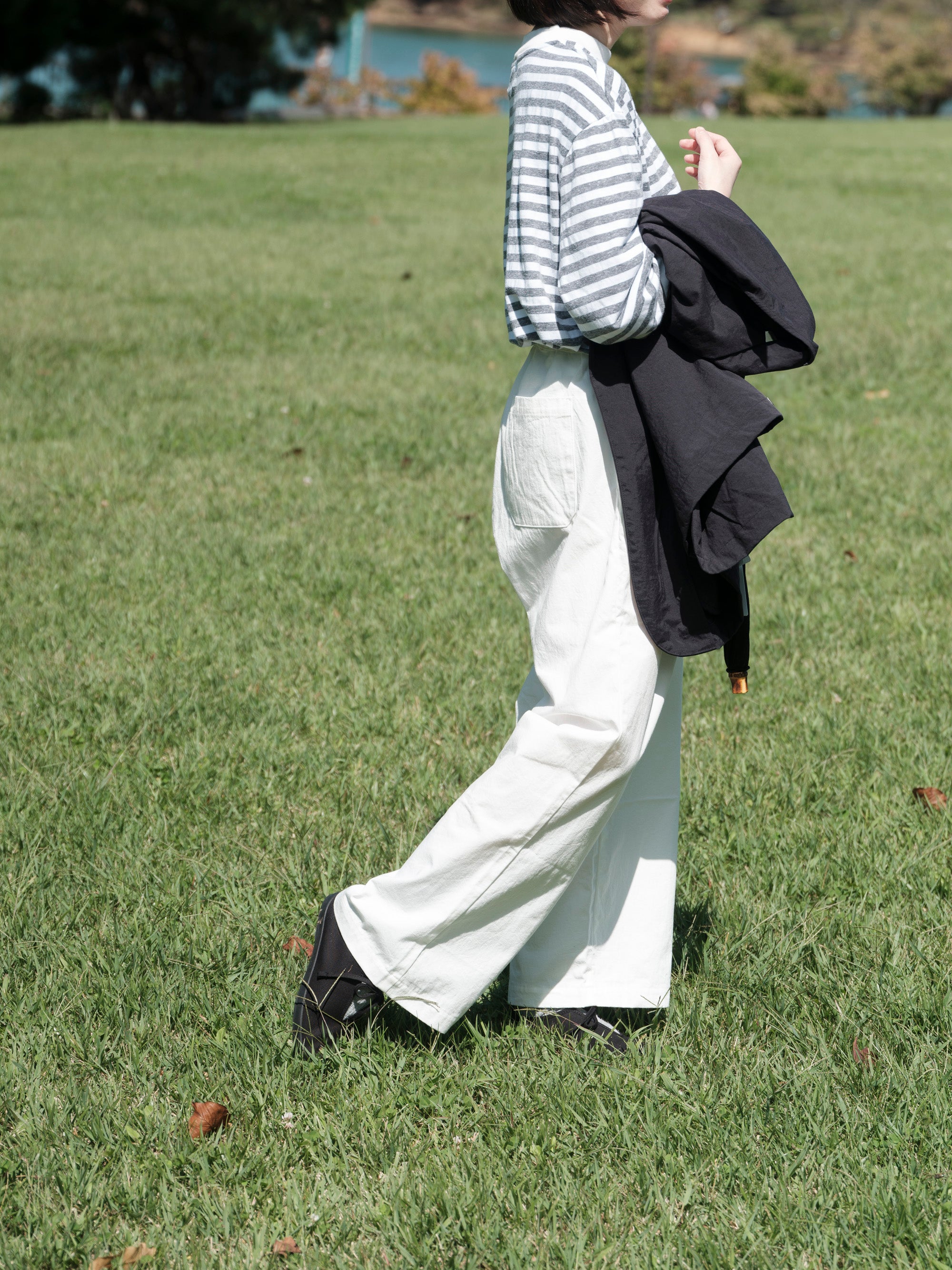 MUYA/リラックス/セミワイドパンツ