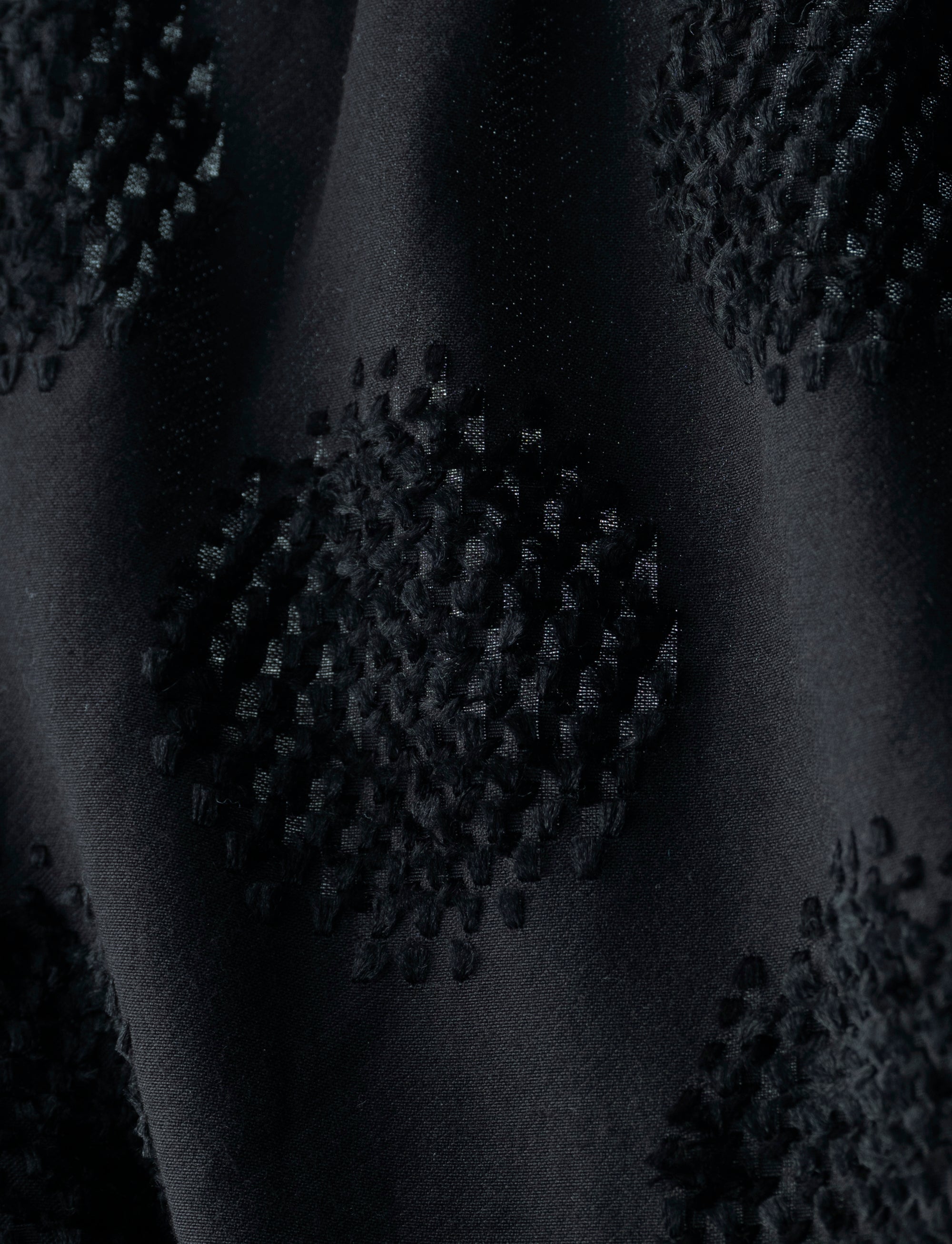 うなぎの寝床/Farmers’ MONPE/桐生/カットジャガード/ドット柄