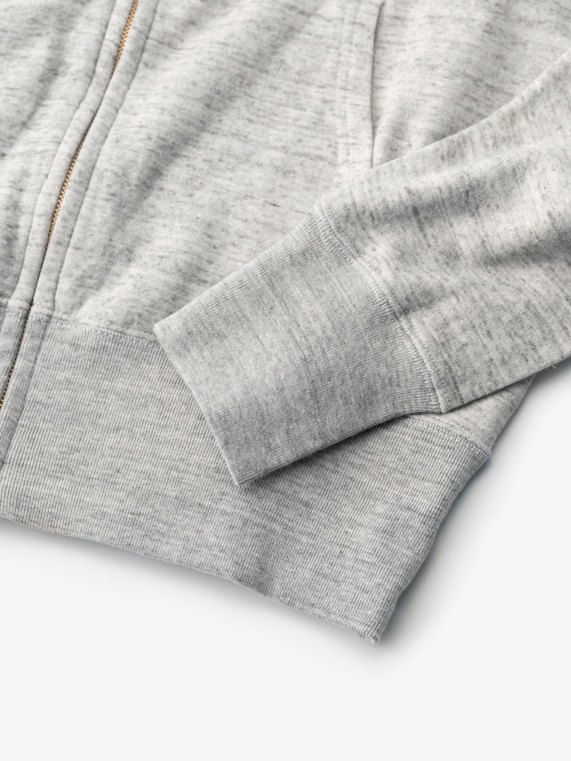 yohaku/緑綿ガーゼ微起毛/ジップパーカー