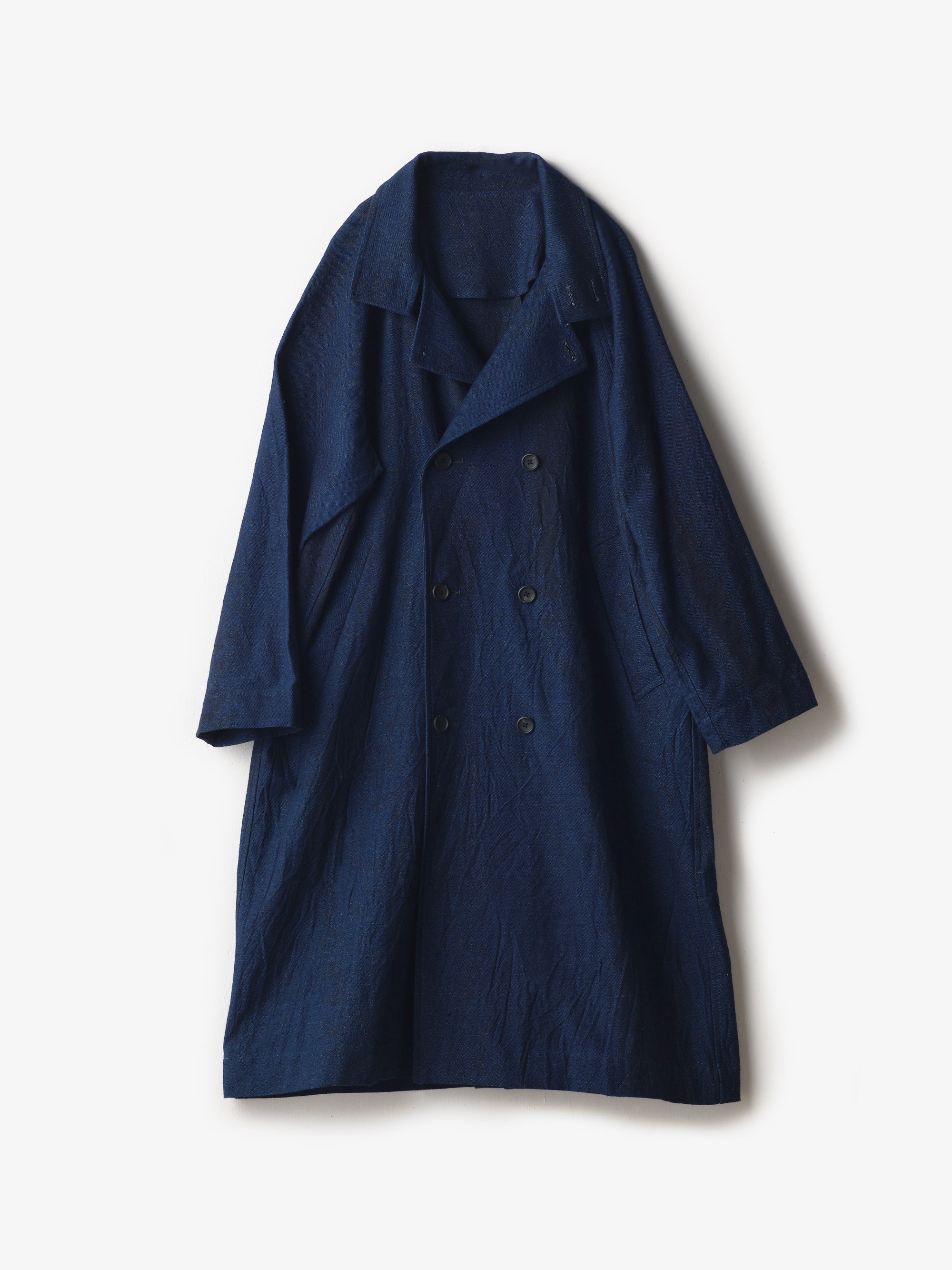 tamaki niime/indigo cotton/coat