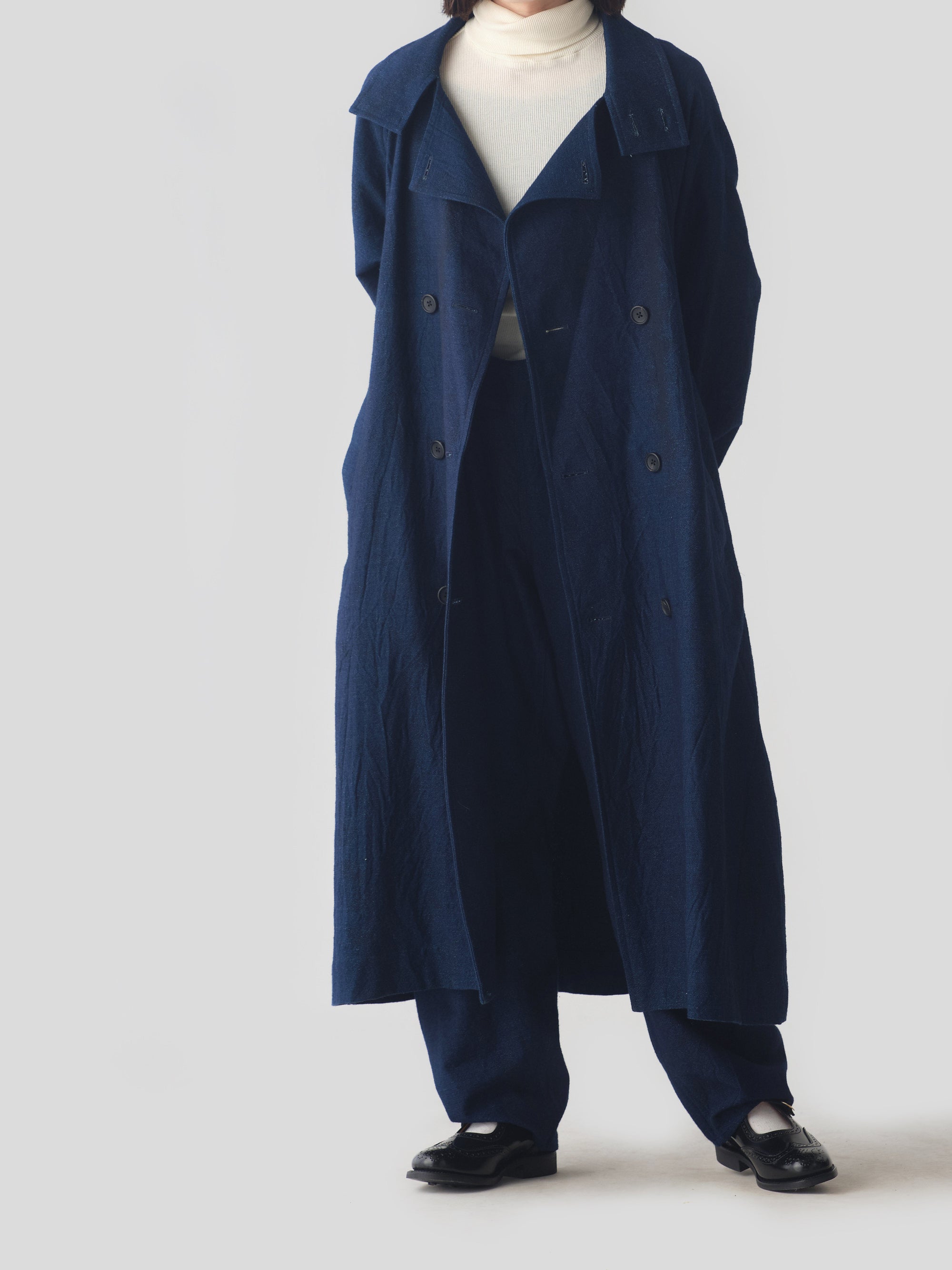 tamaki niime/indigo cotton/coat