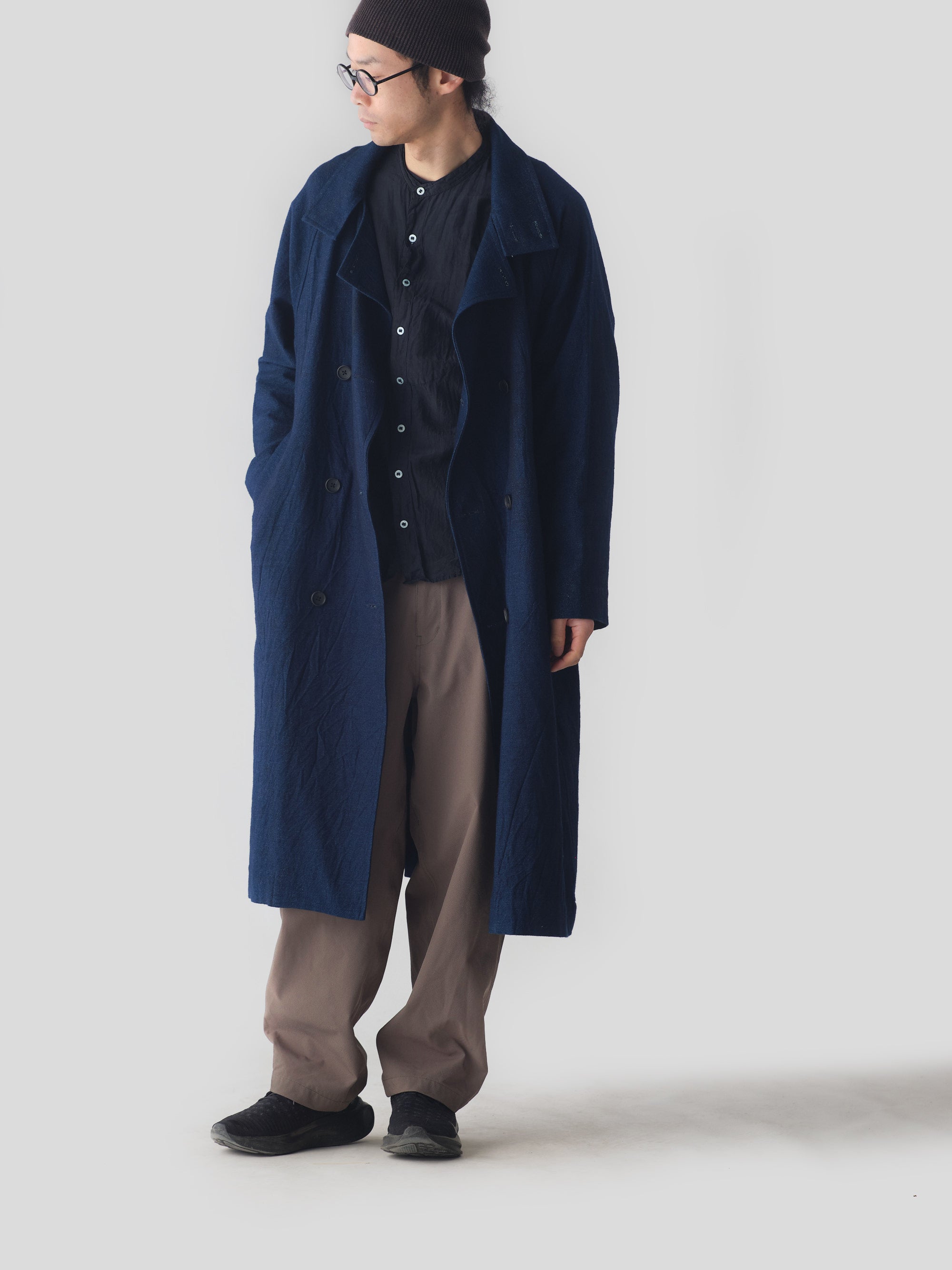tamaki niime/indigo cotton/coat