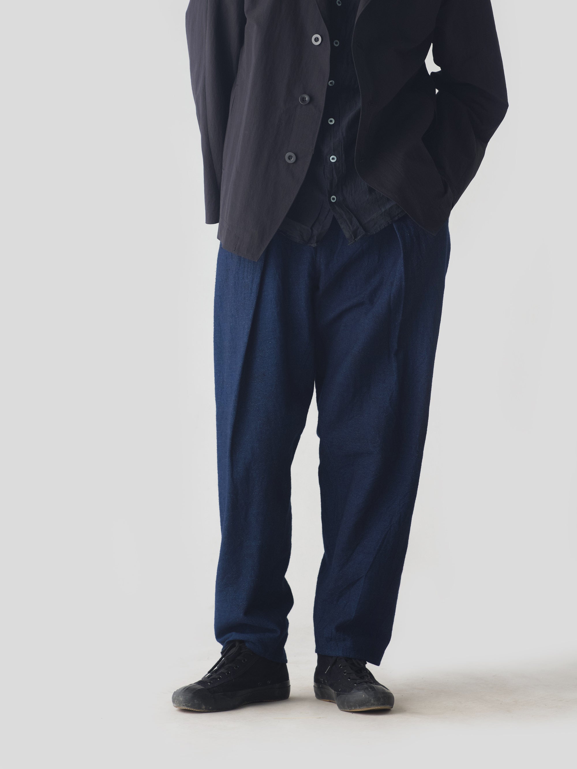 tamaki niime/indigo/スラックス