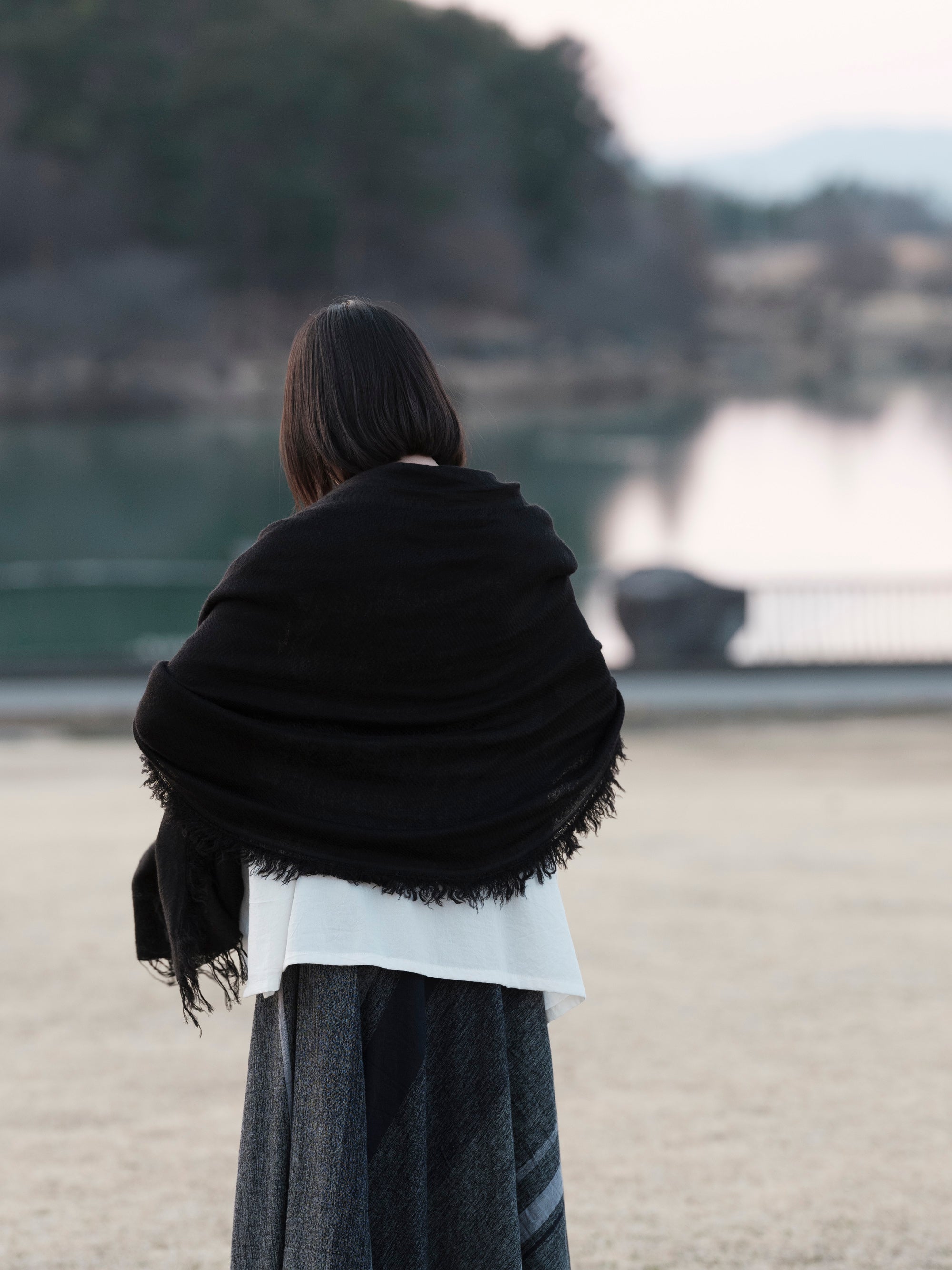 tamaki niime/alpaca shawl BIG