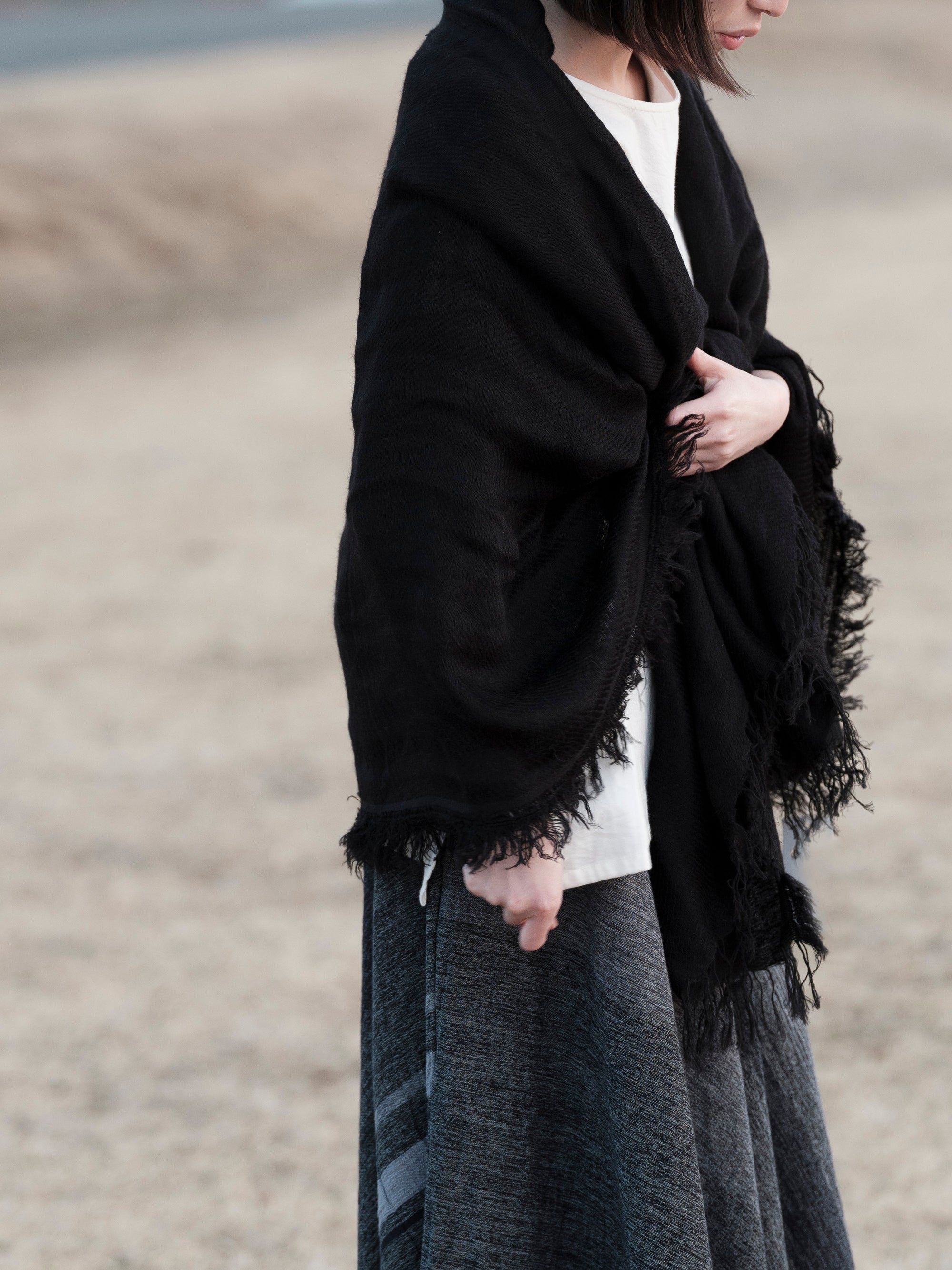 tamaki niime/alpaca shawl BIG