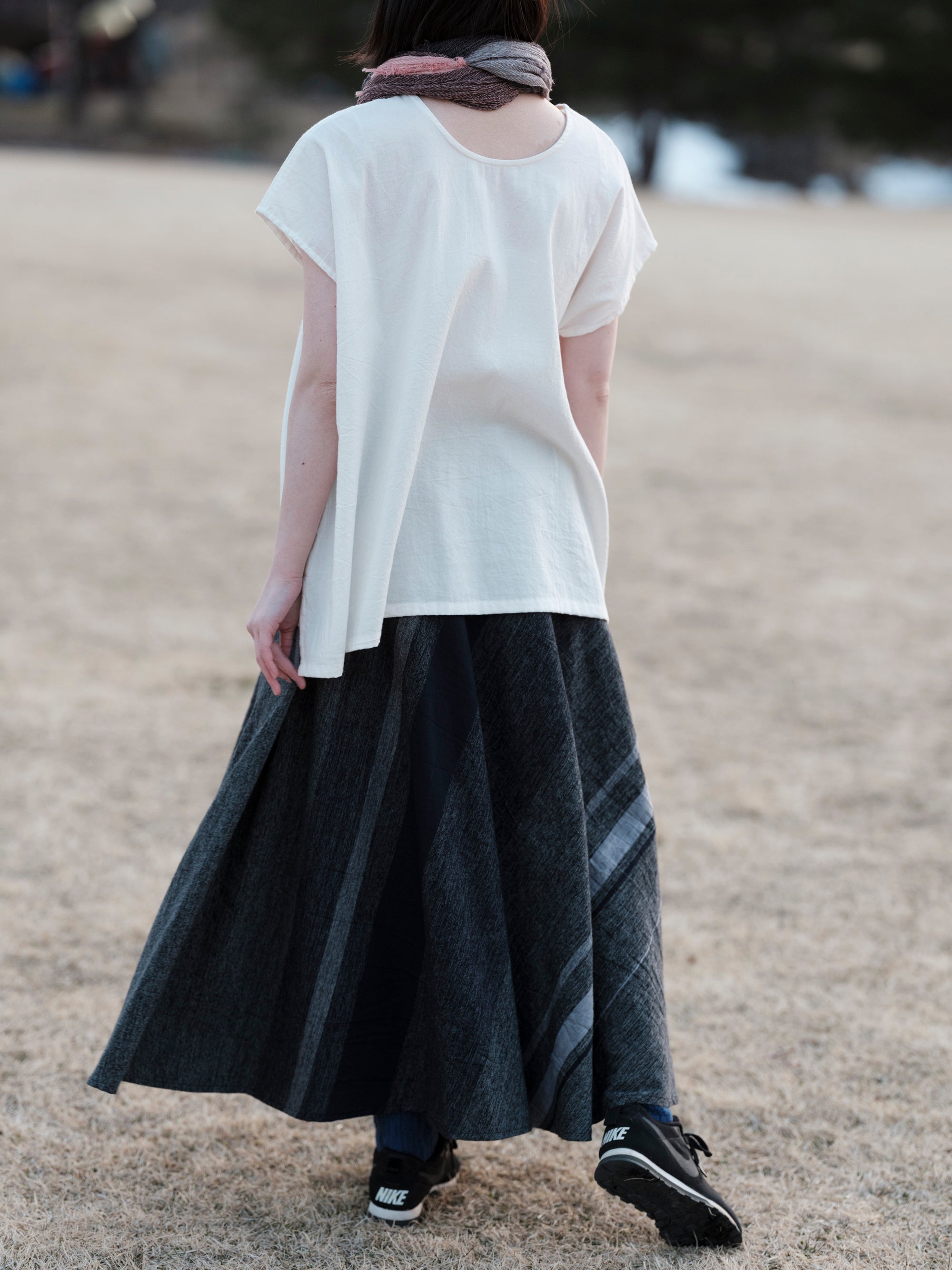 tamaki niime/fuwa-T short/cotton