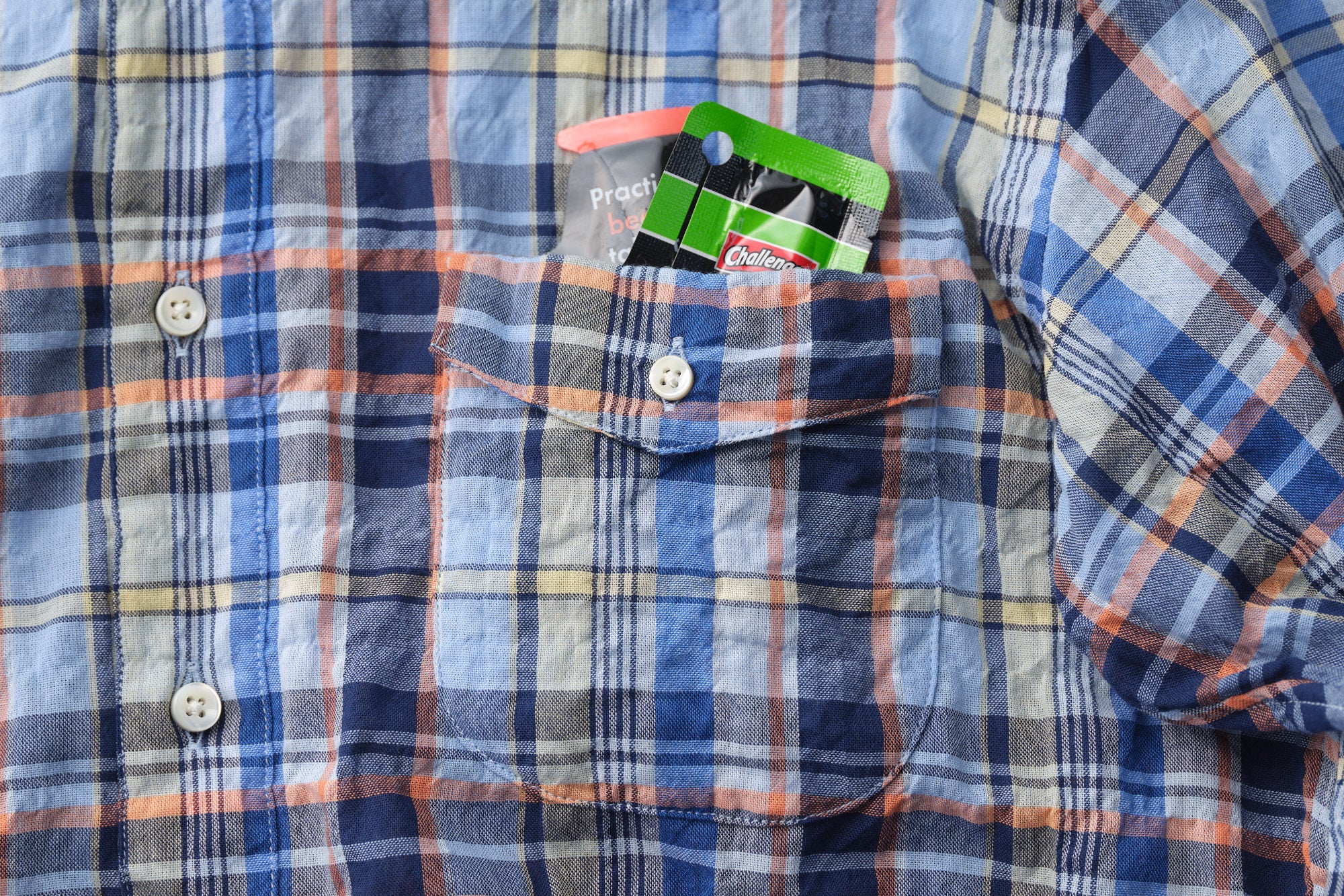 classico/h.b スタンドカラーシャツ/shirring madras
