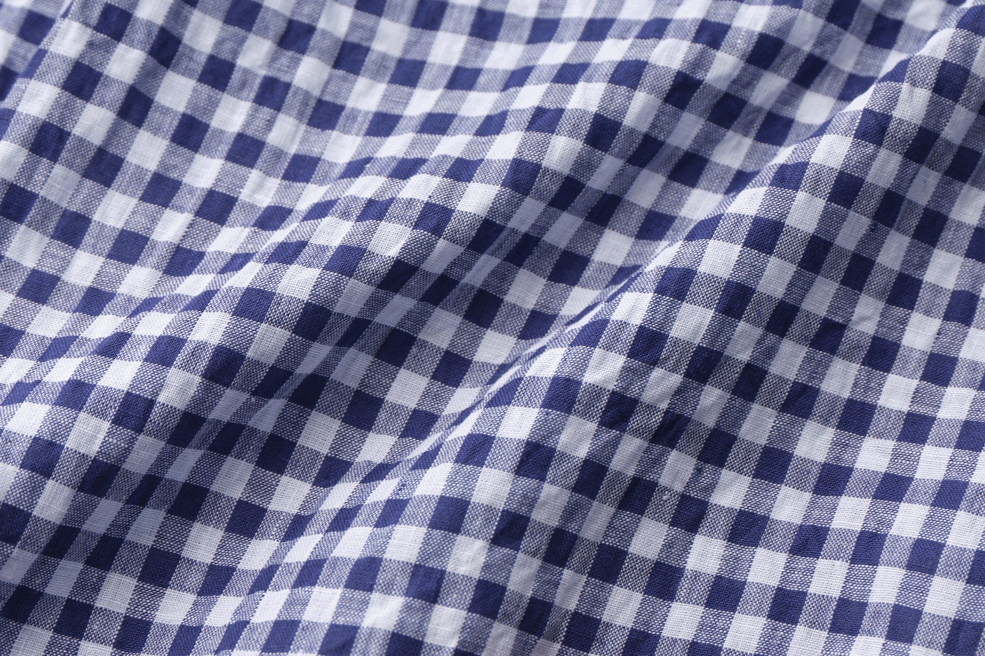 classico/h.b スタンドカラーシャツ/ハードマンズリネン gingham