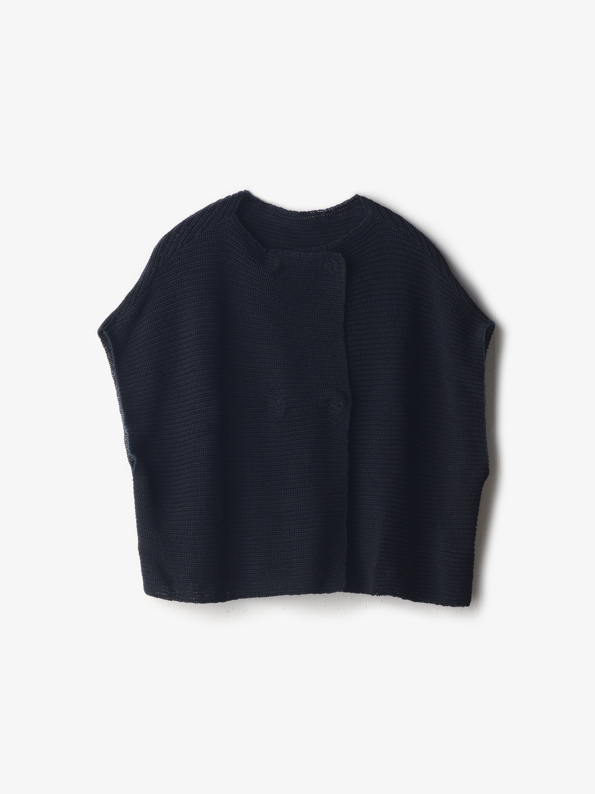 宝島染工/和紙ニットダブルベスト