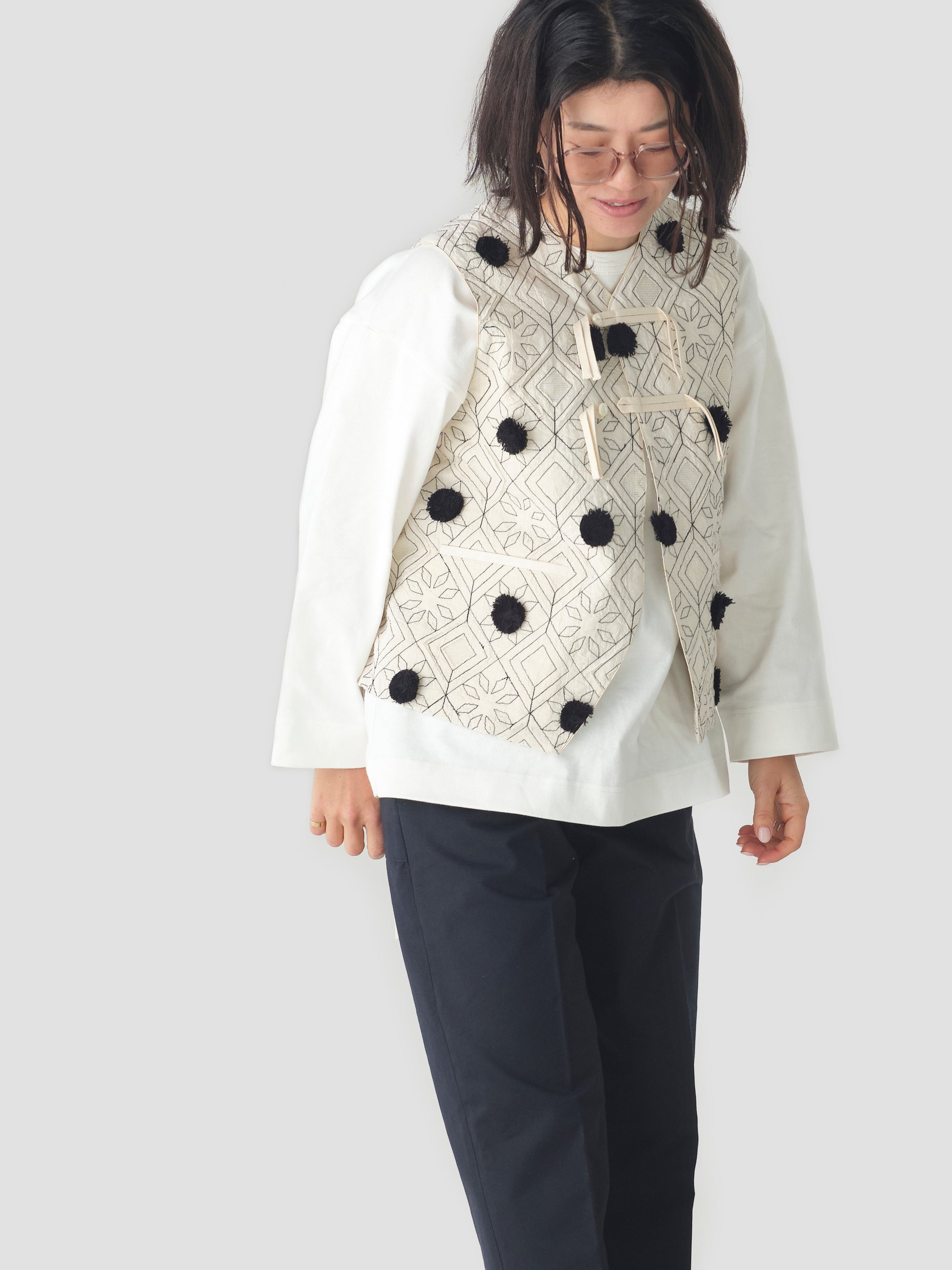 ASEEDONCLOUD/garden instrumentalist vest/blooming cloth