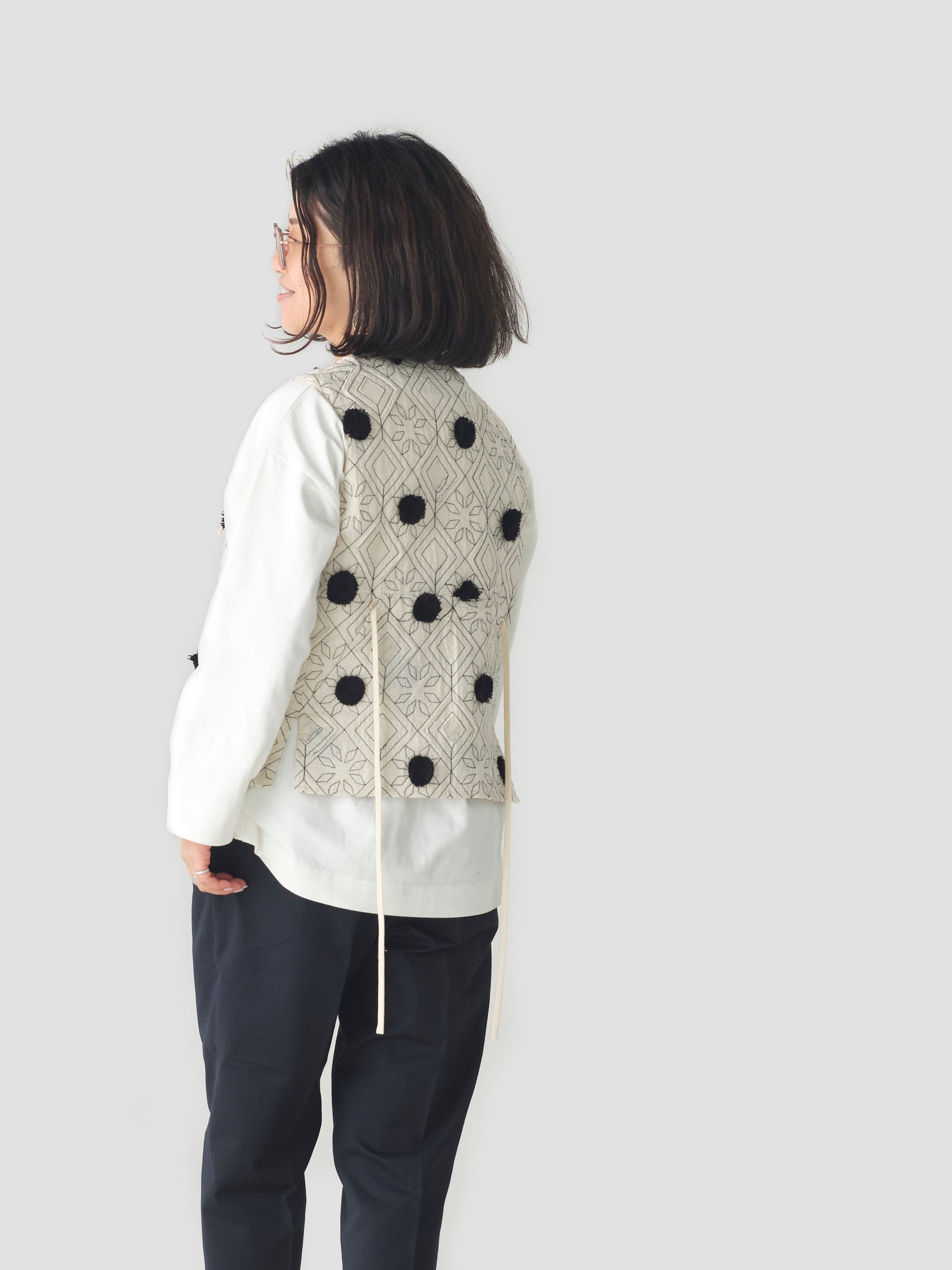 ASEEDONCLOUD/garden instrumentalist vest/blooming cloth