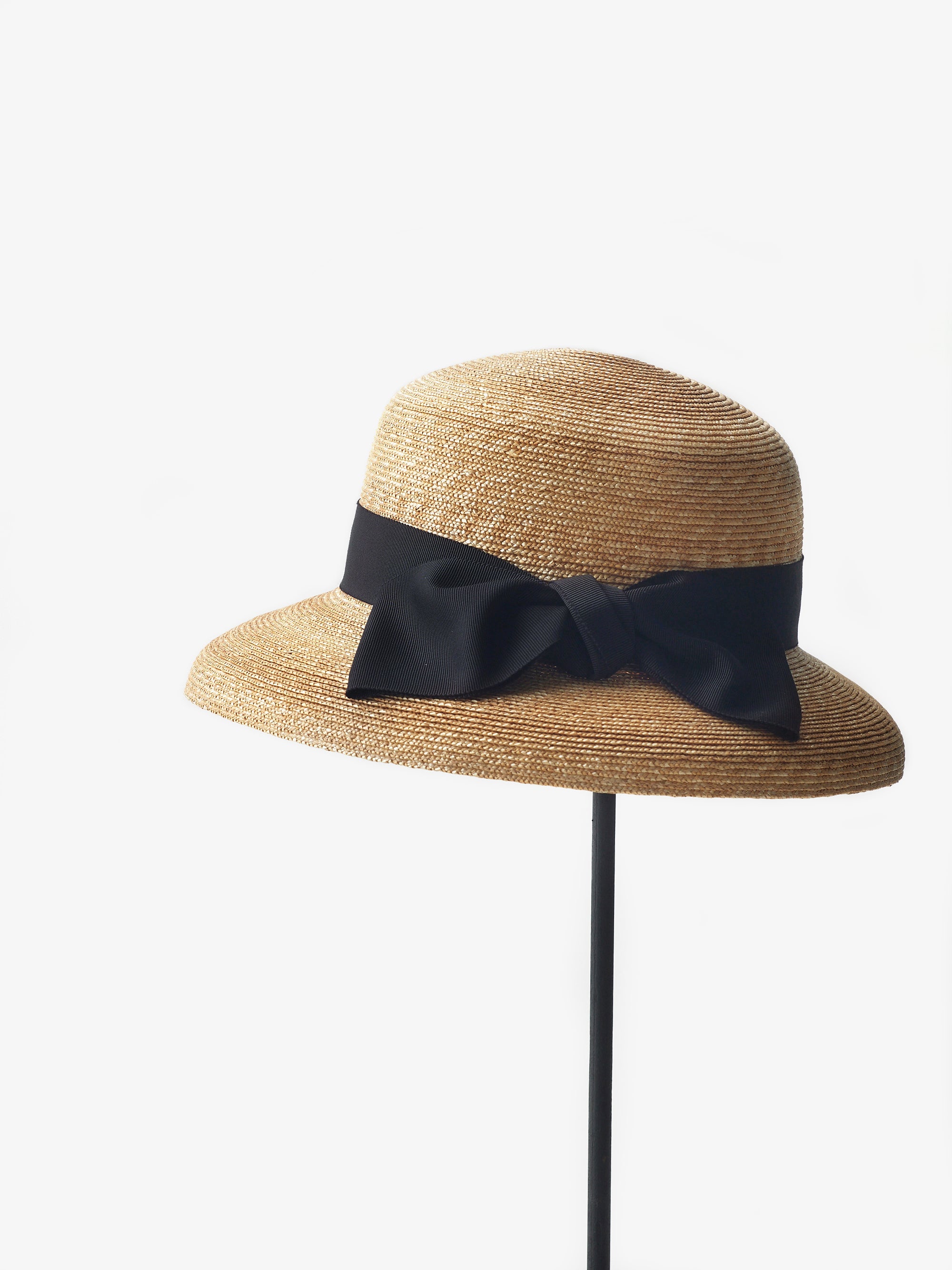 石田製帽/極細麦ストローハット/カサブランカ