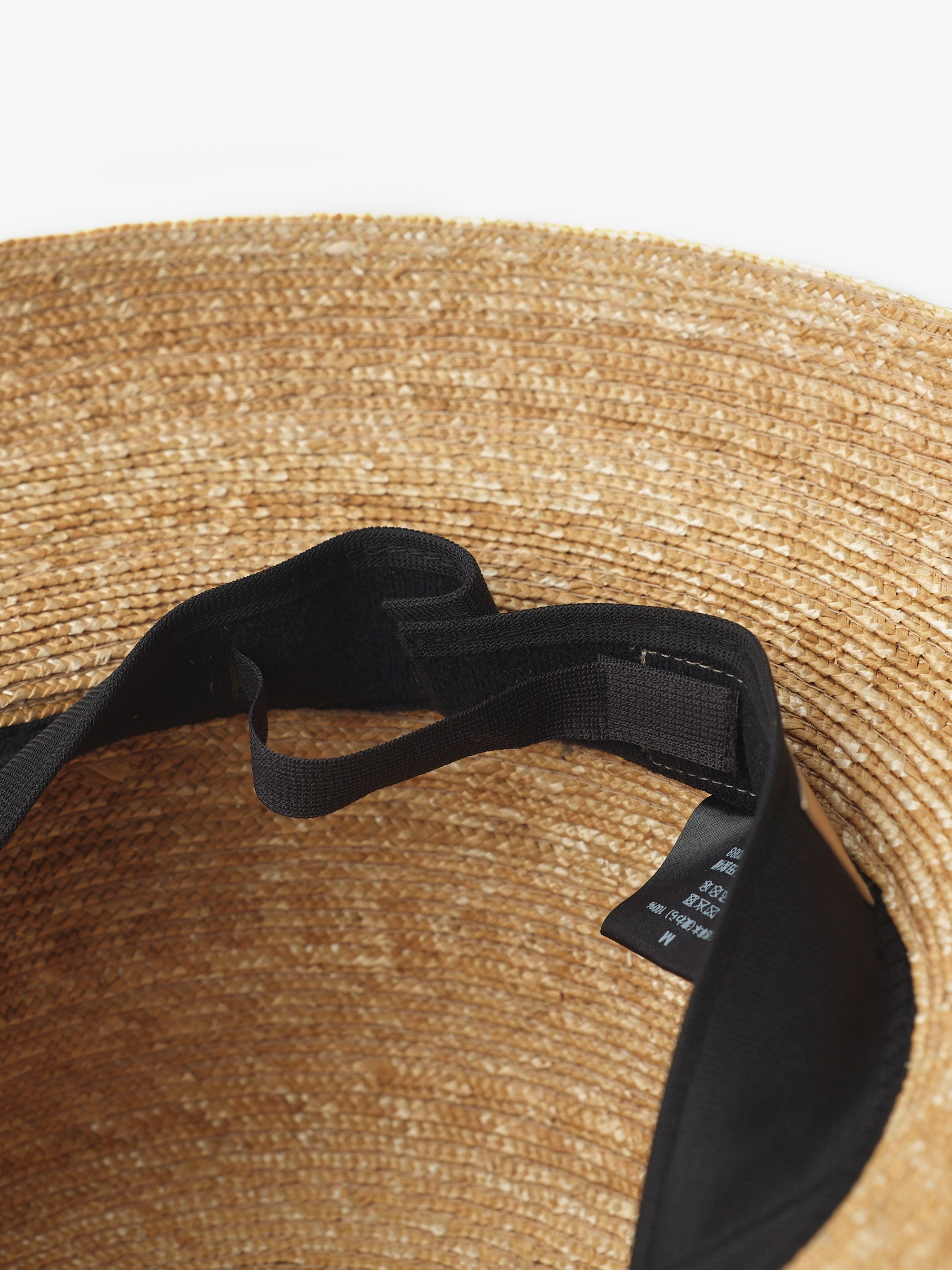 石田製帽/極細麦ストローハット/カサブランカ
