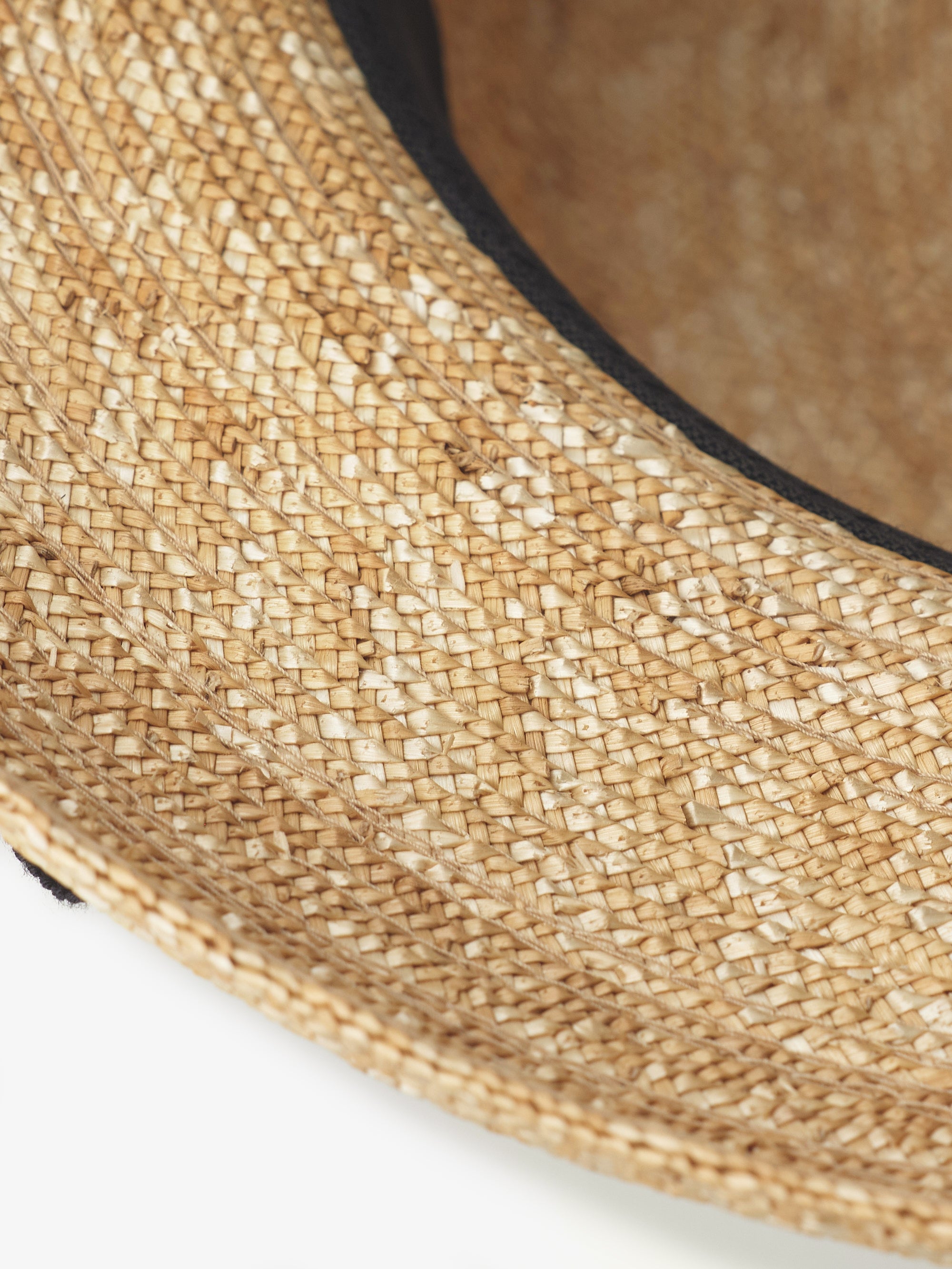 石田製帽/極細麦ストローハット/カサブランカ