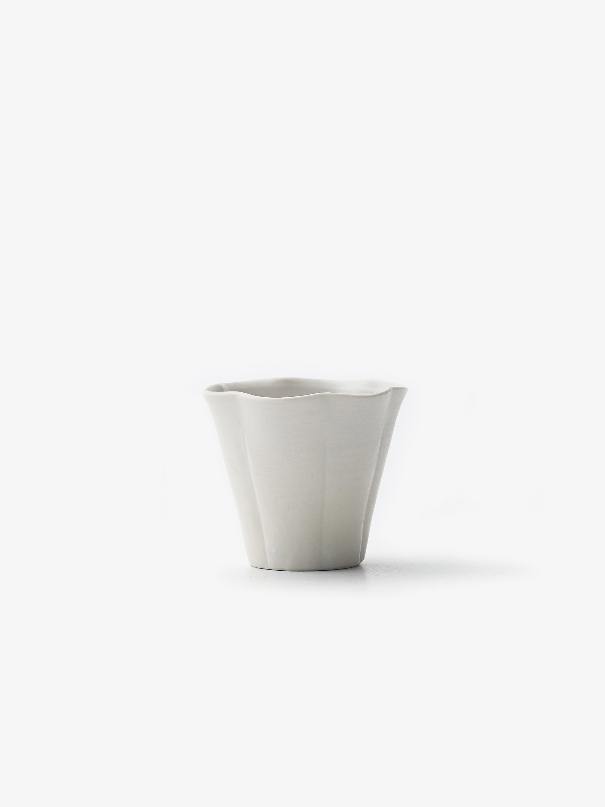 境知子/白釉/りんか茶杯