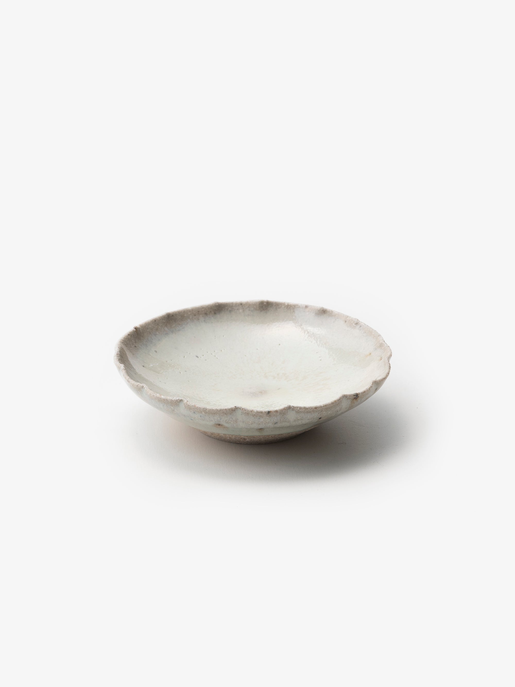 健太郎窯/斑唐津輪花小皿