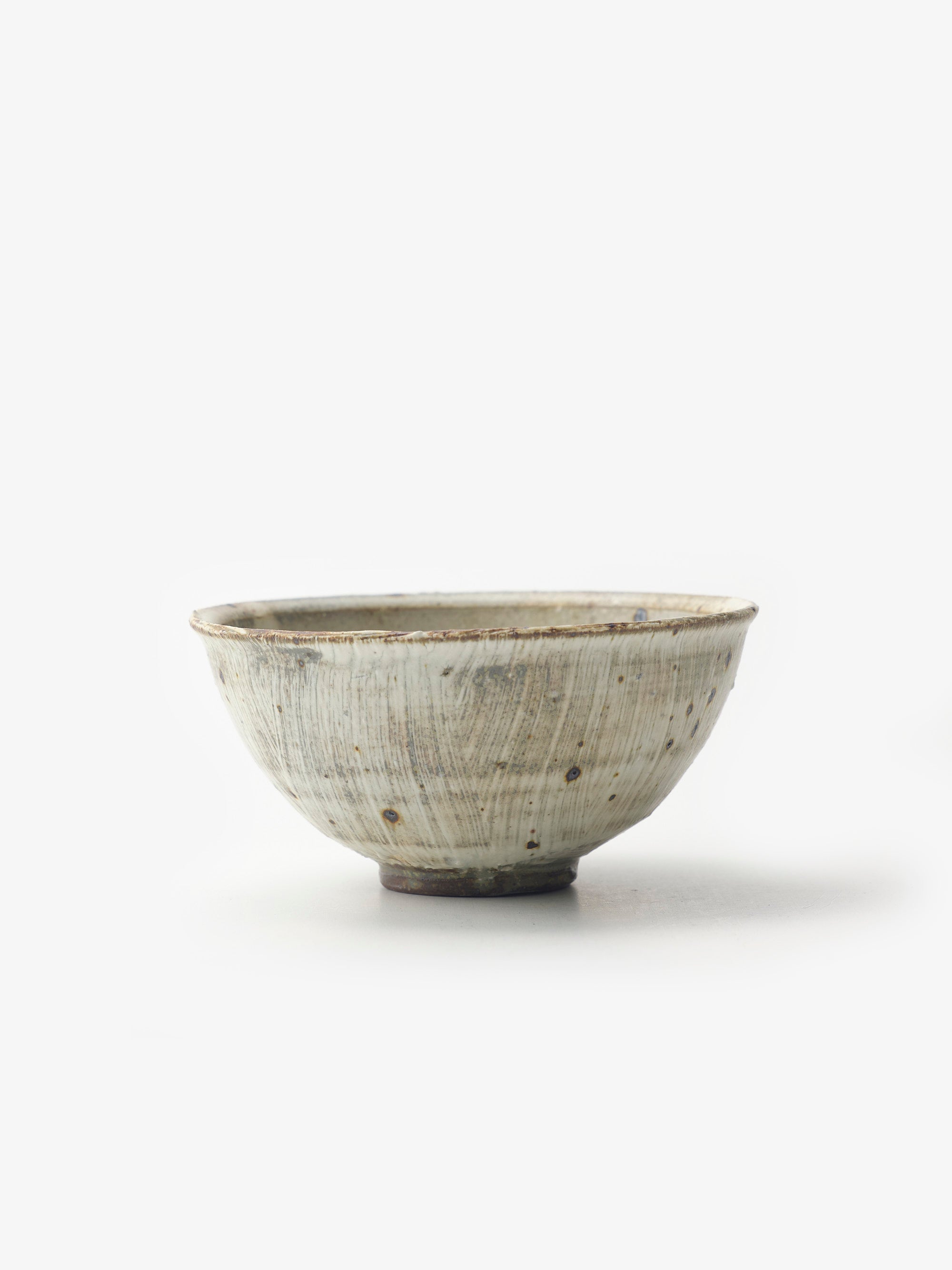 境道一/粉引き/めし碗