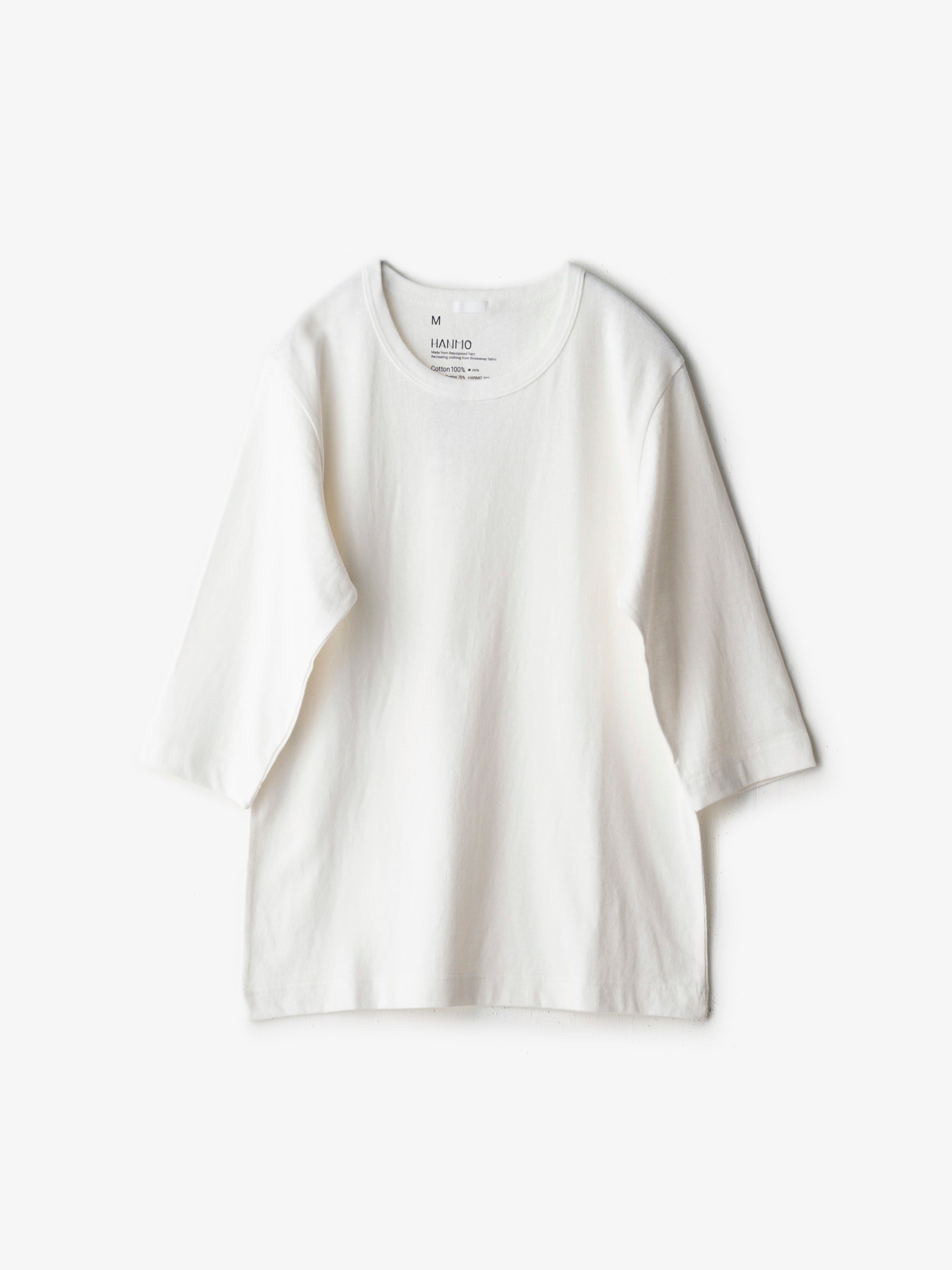 yohaku/HANMO/クオータースリーブTシャツ