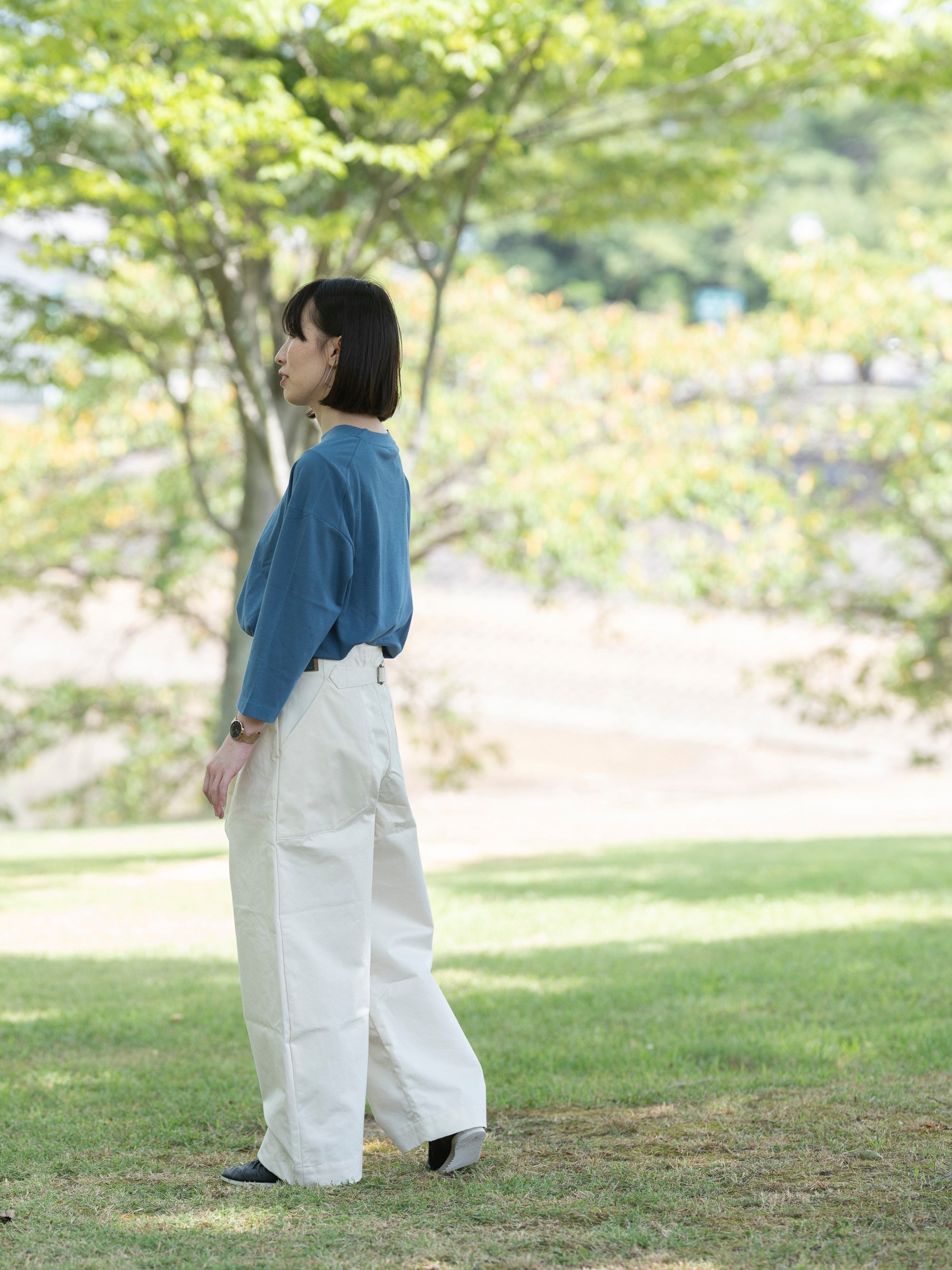 ASEEDONCLOUD/HW wide trousers/備前壱号