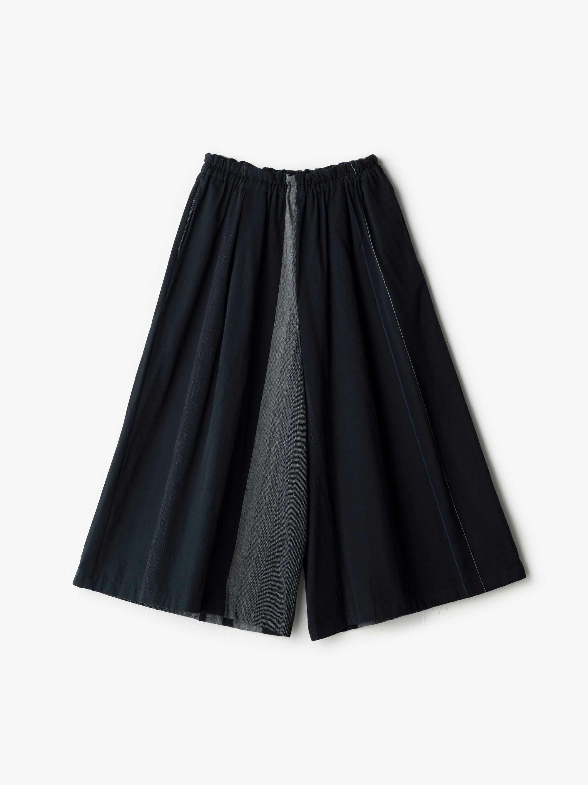 tamaki niime/wide pants long pocket/cotton