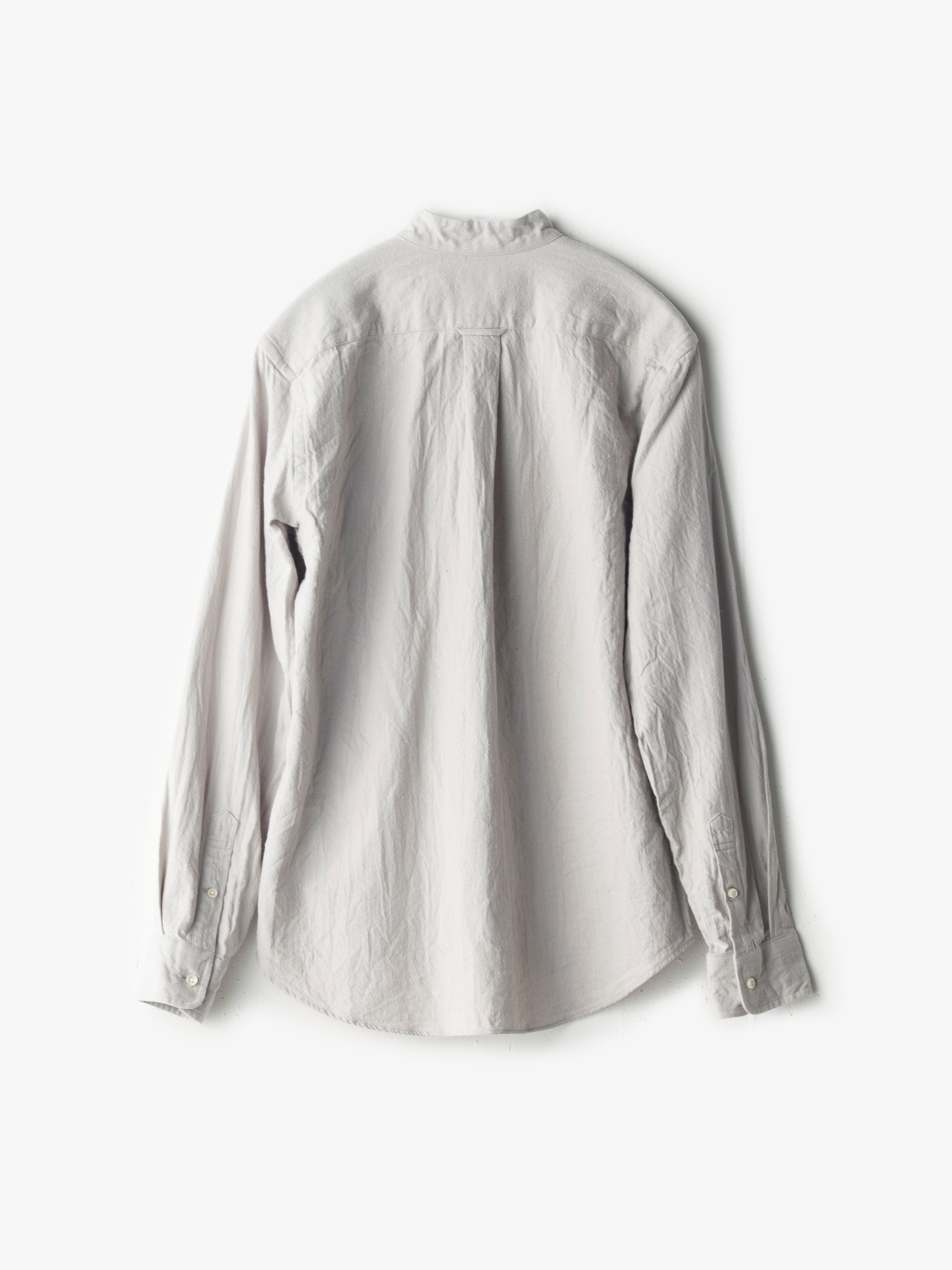 classico/h.b スタンドカラーシャツ/コットンシルク ビエラ