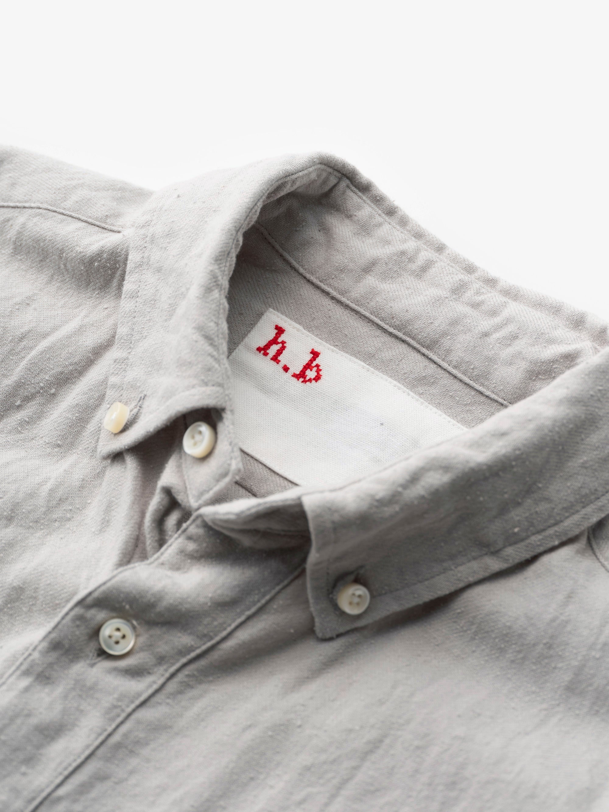 classico/h.b スタンドカラーシャツ/コットンシルク ビエラ