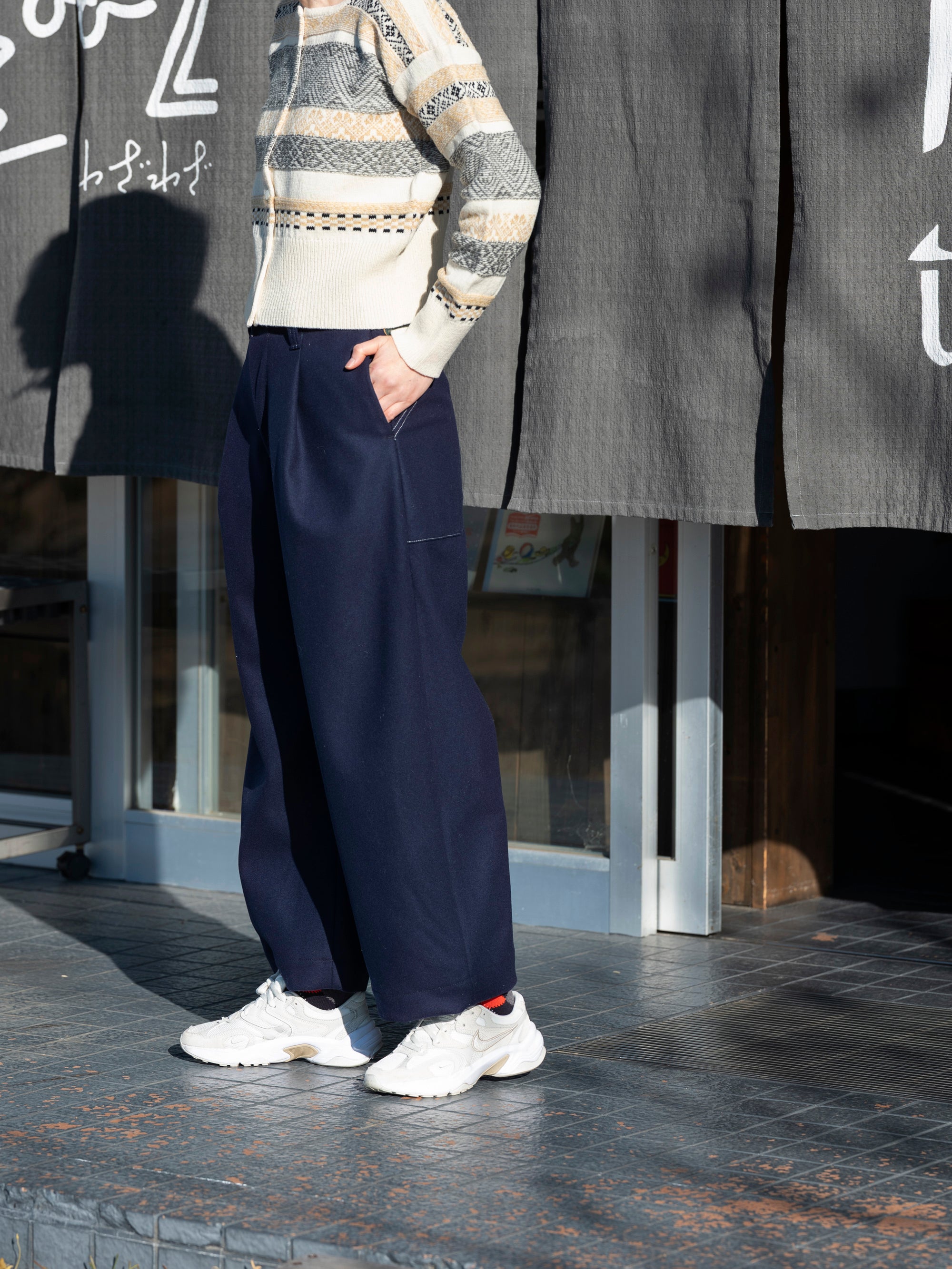 ASEEDONCLOUD/HW wide trousers/Melton denim