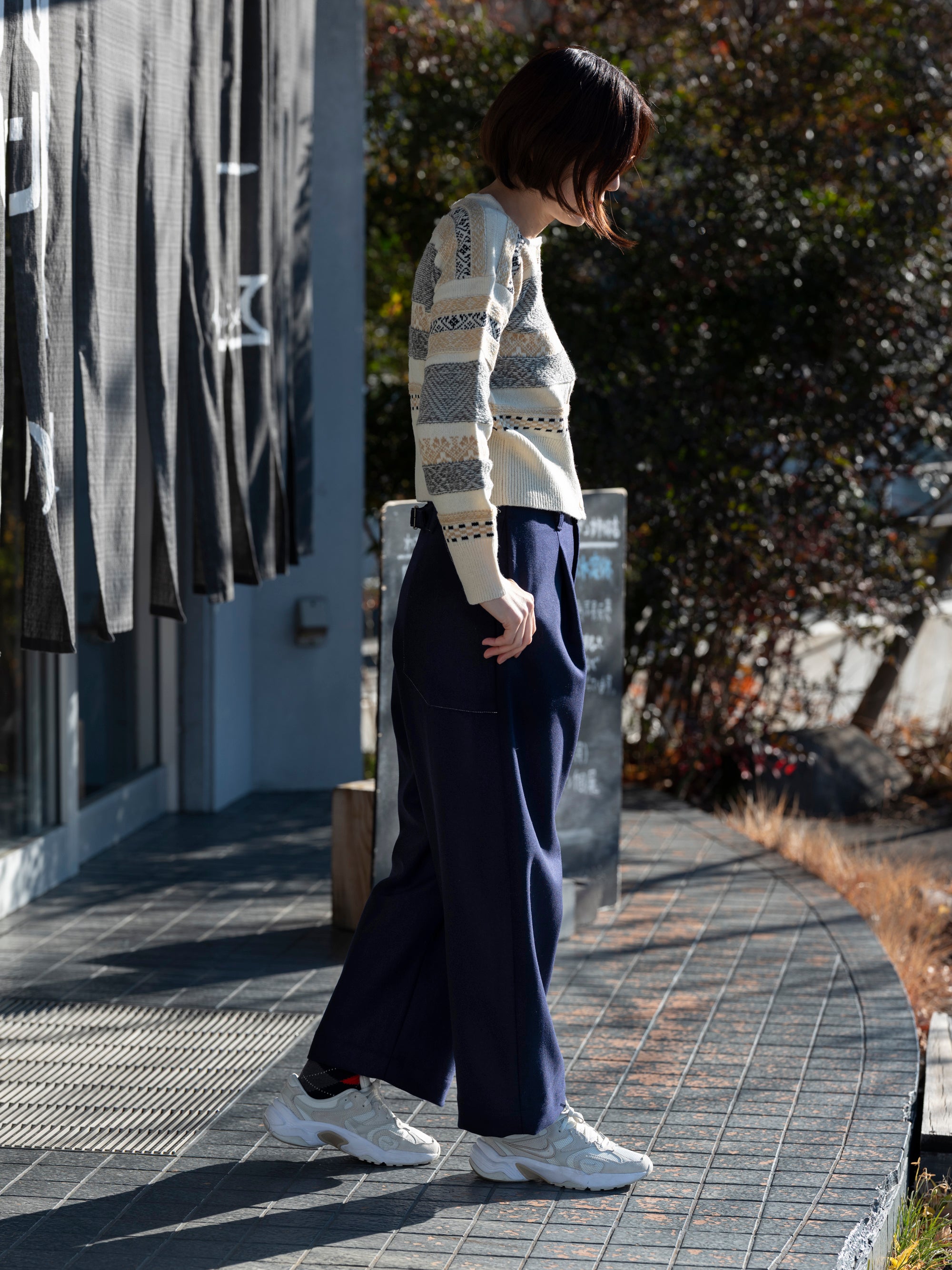 ASEEDONCLOUD/HW wide trousers/Melton denim