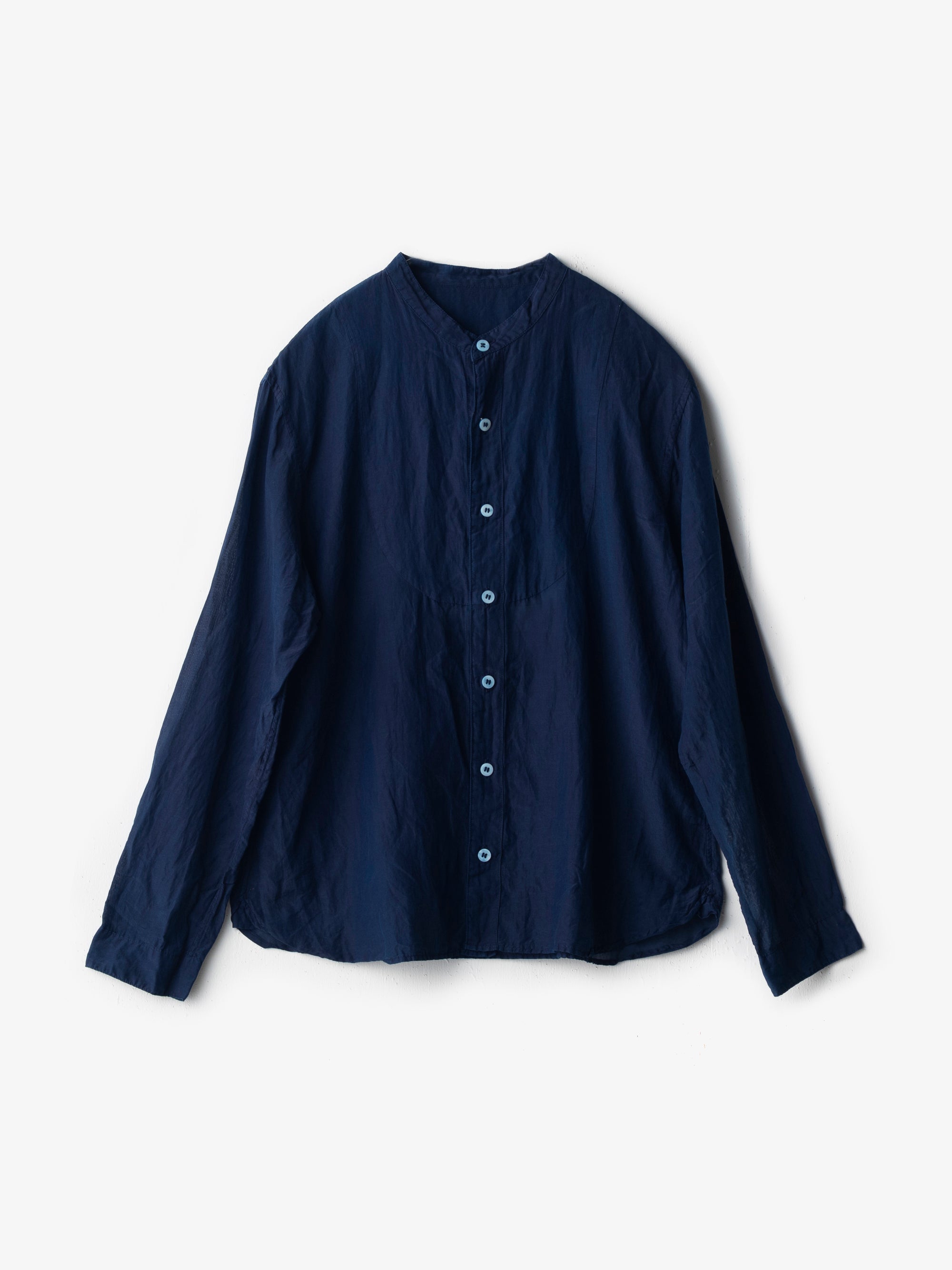 宝島染工/シルクコットン切替シャツ/乙なもの