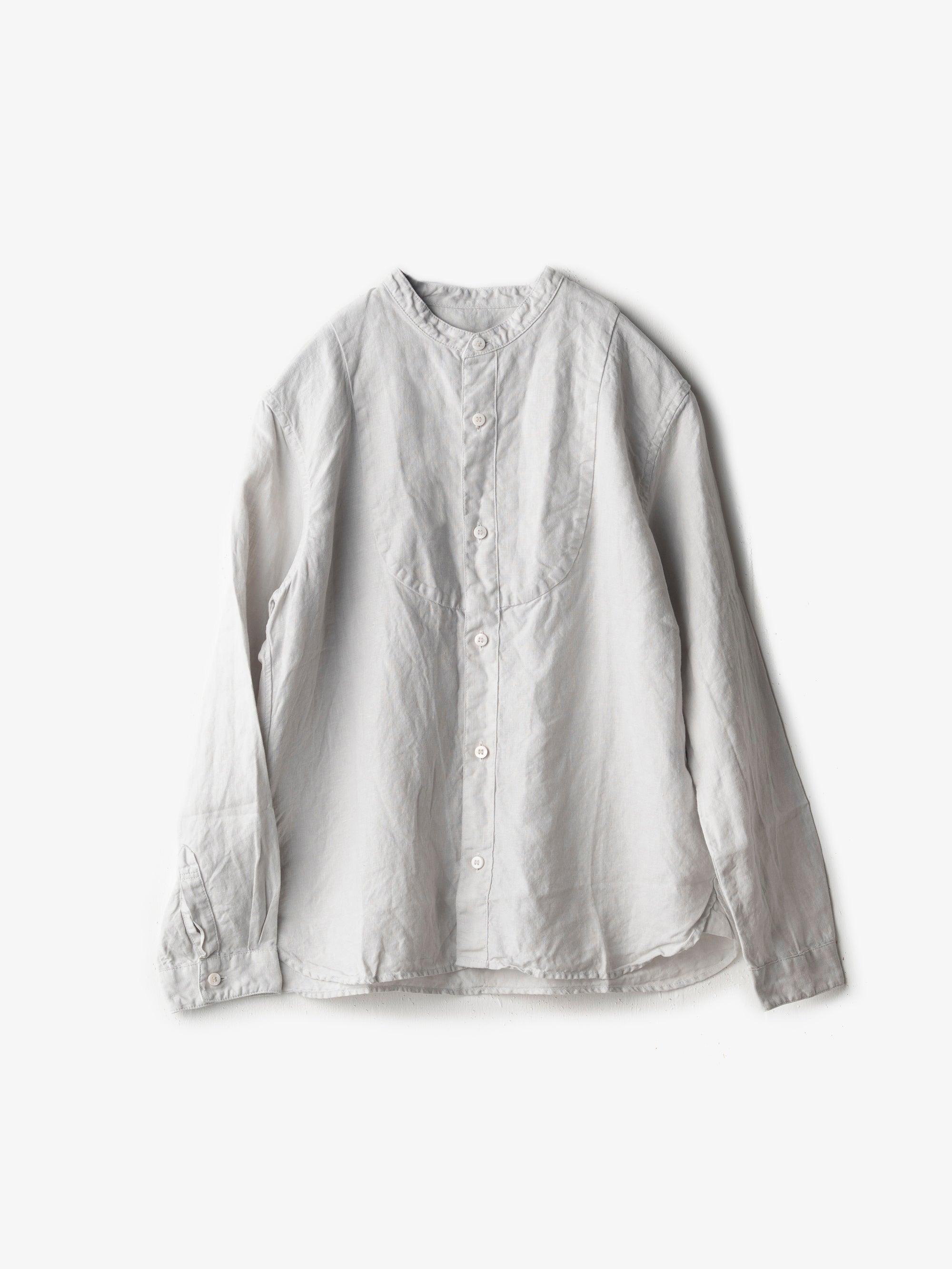 宝島染工/リネン切替シャツ