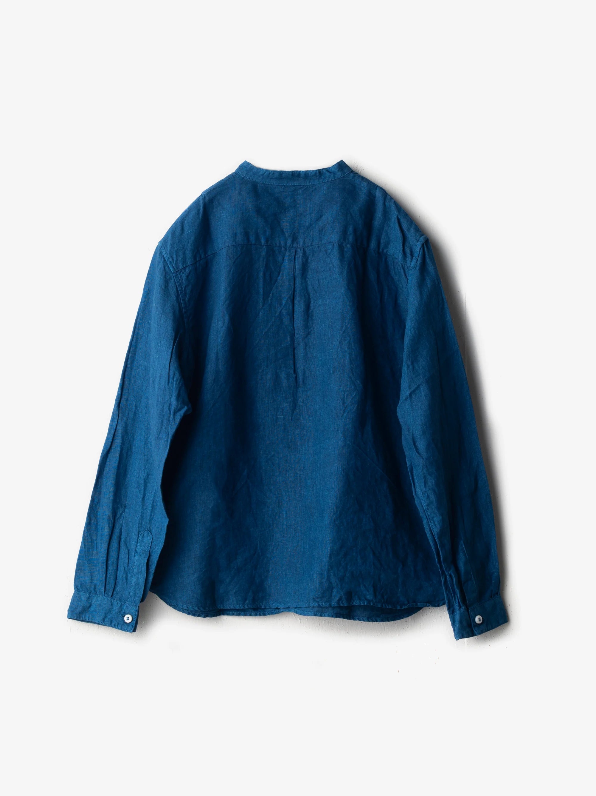 宝島染工/リネン切替シャツ/乙なもの