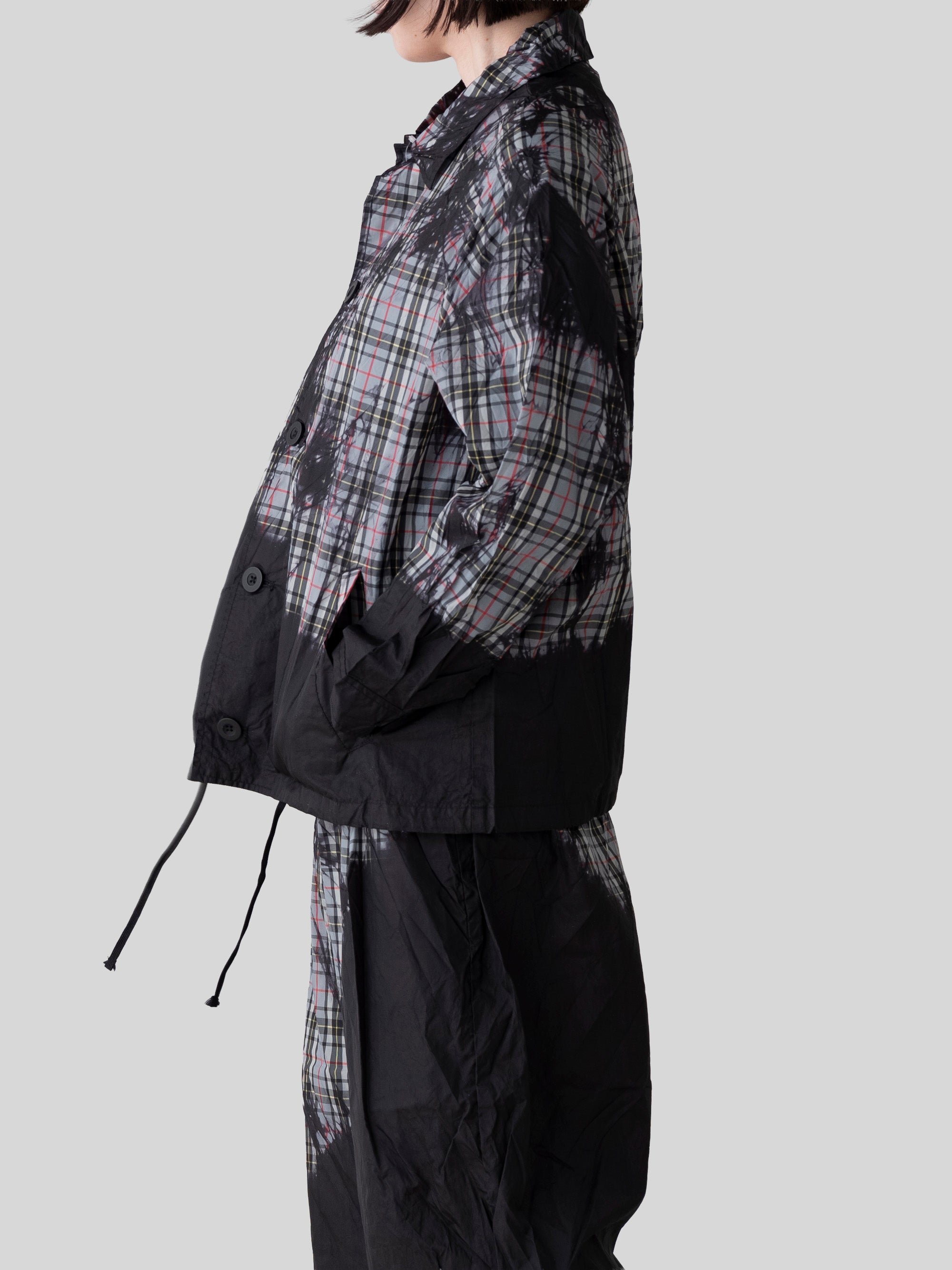 宝島染工/コーチジャケット KAGE check/乙なもの