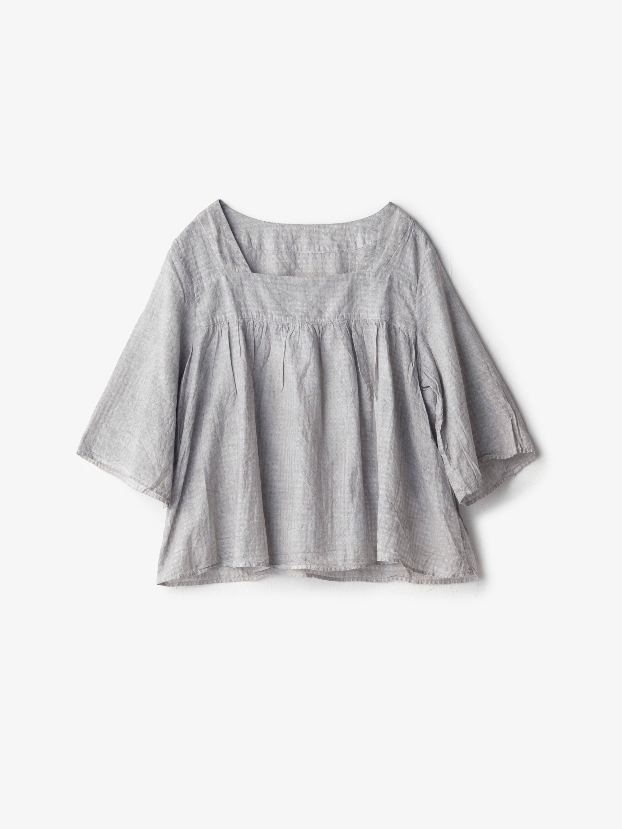 宝島染工/手織り綿シルクブラウス/乙なもの