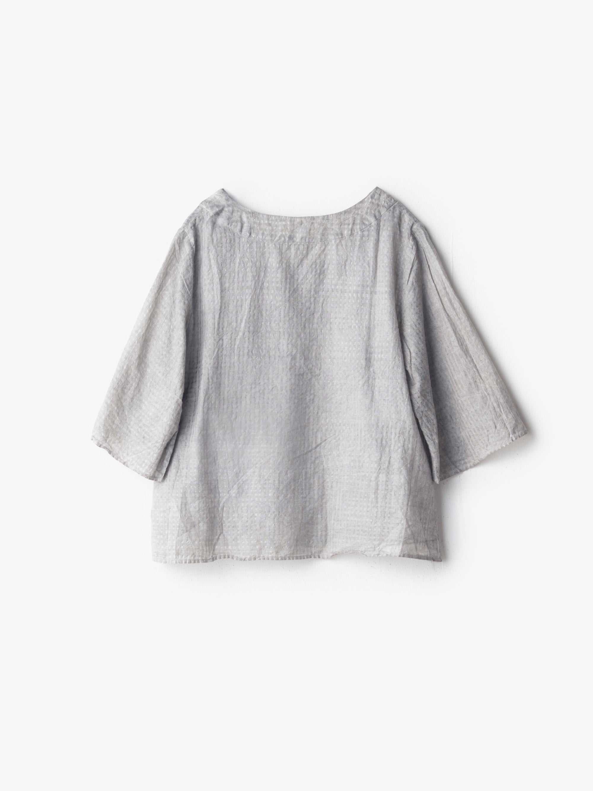 宝島染工/手織り綿シルクブラウス/乙なもの