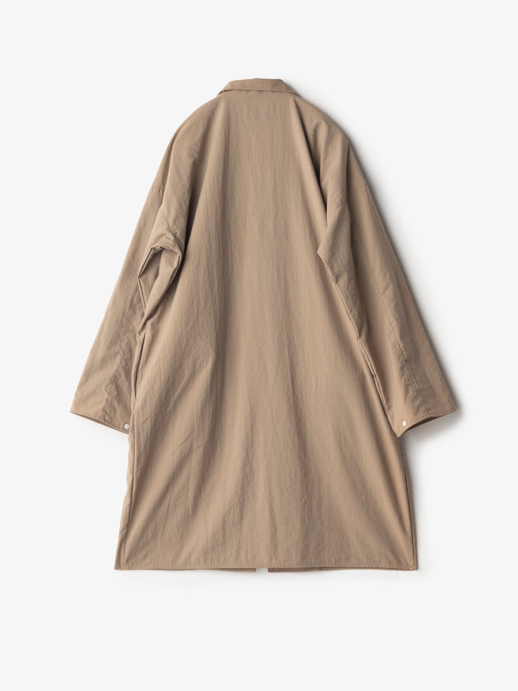 MUYA/ナイロン リバリーコート/テーラードカラー