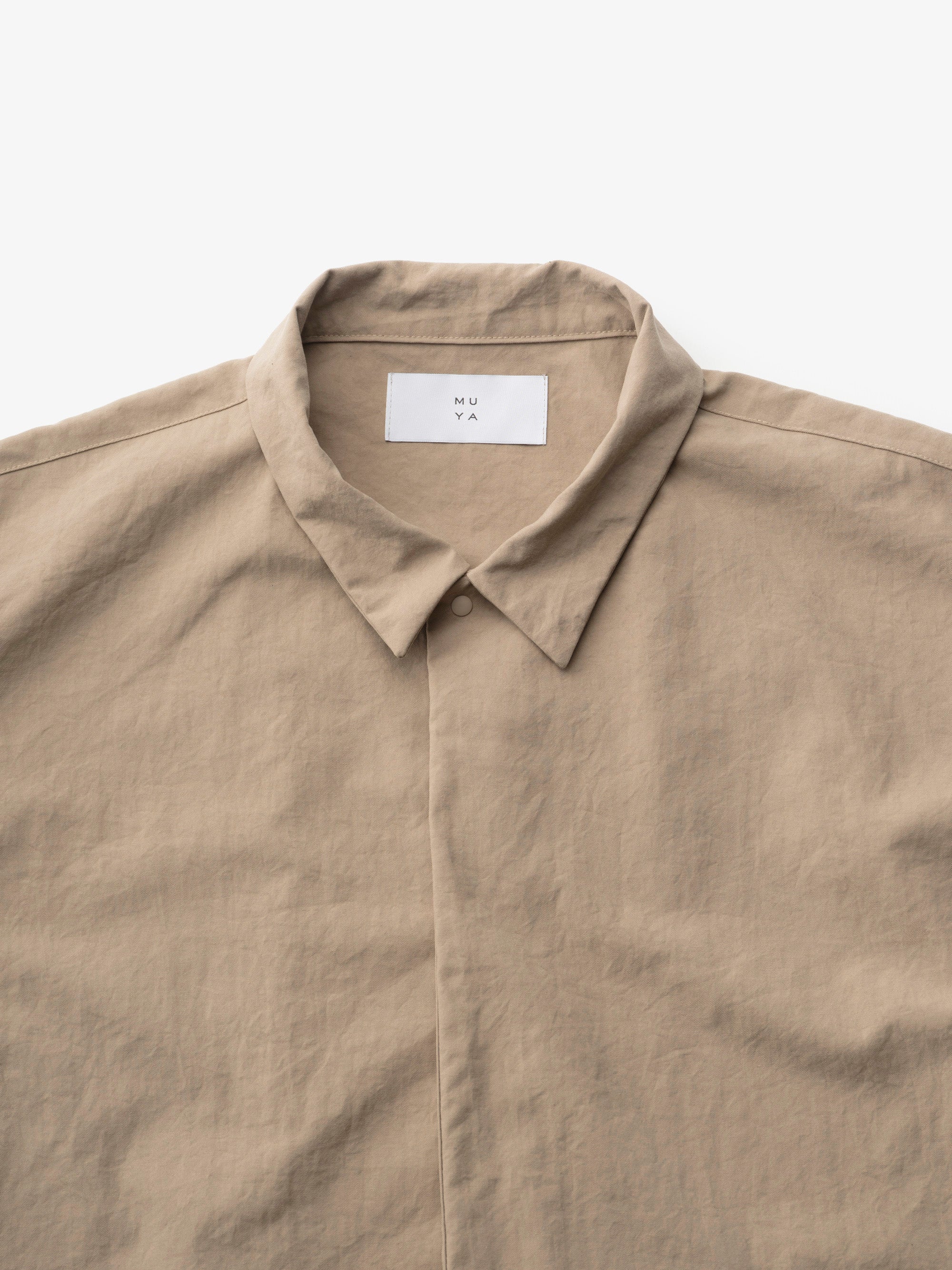 MUYA/ナイロン リバリーコート/ステンカラー