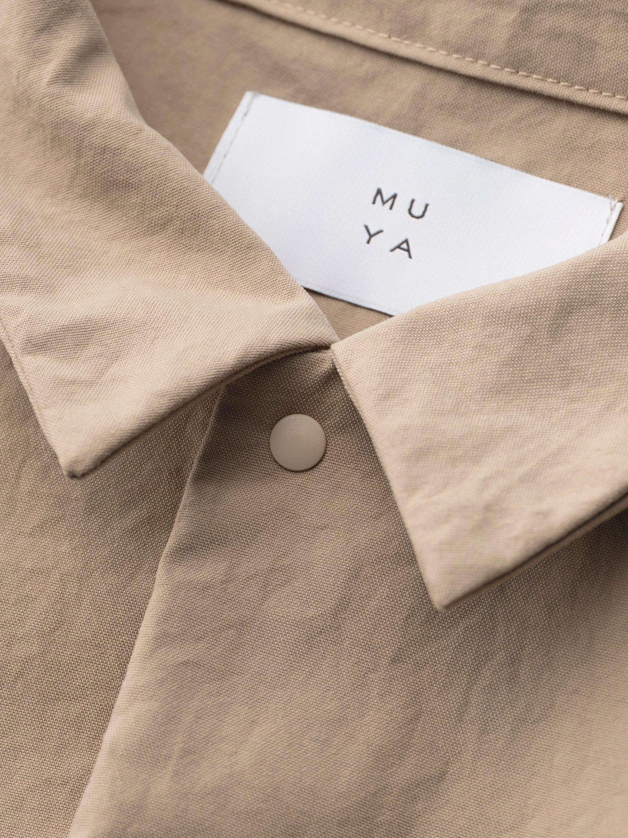 MUYA/ナイロン リバリーコート/ステンカラー