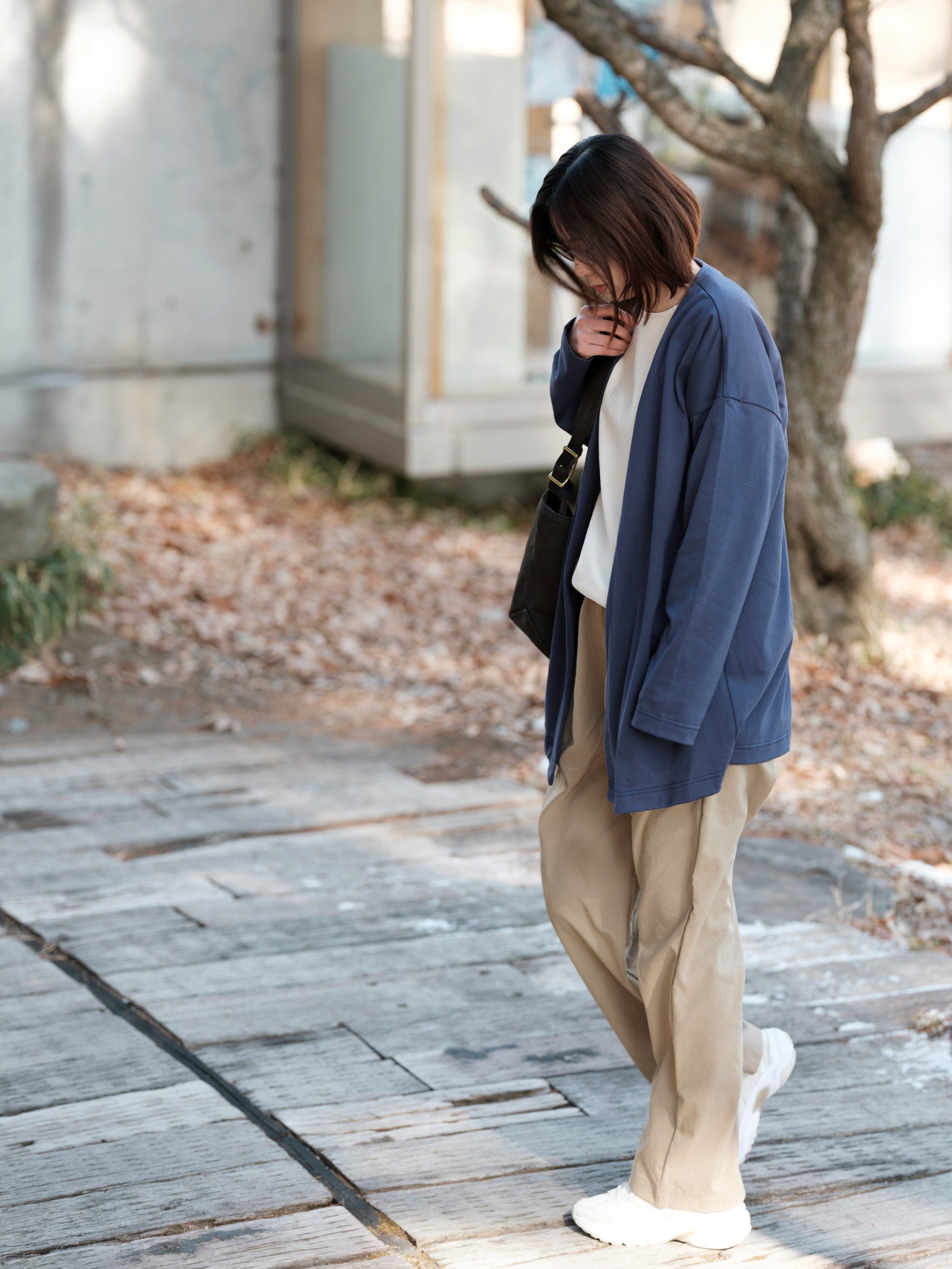 MUYA/ナイロン/リラックスパンツ