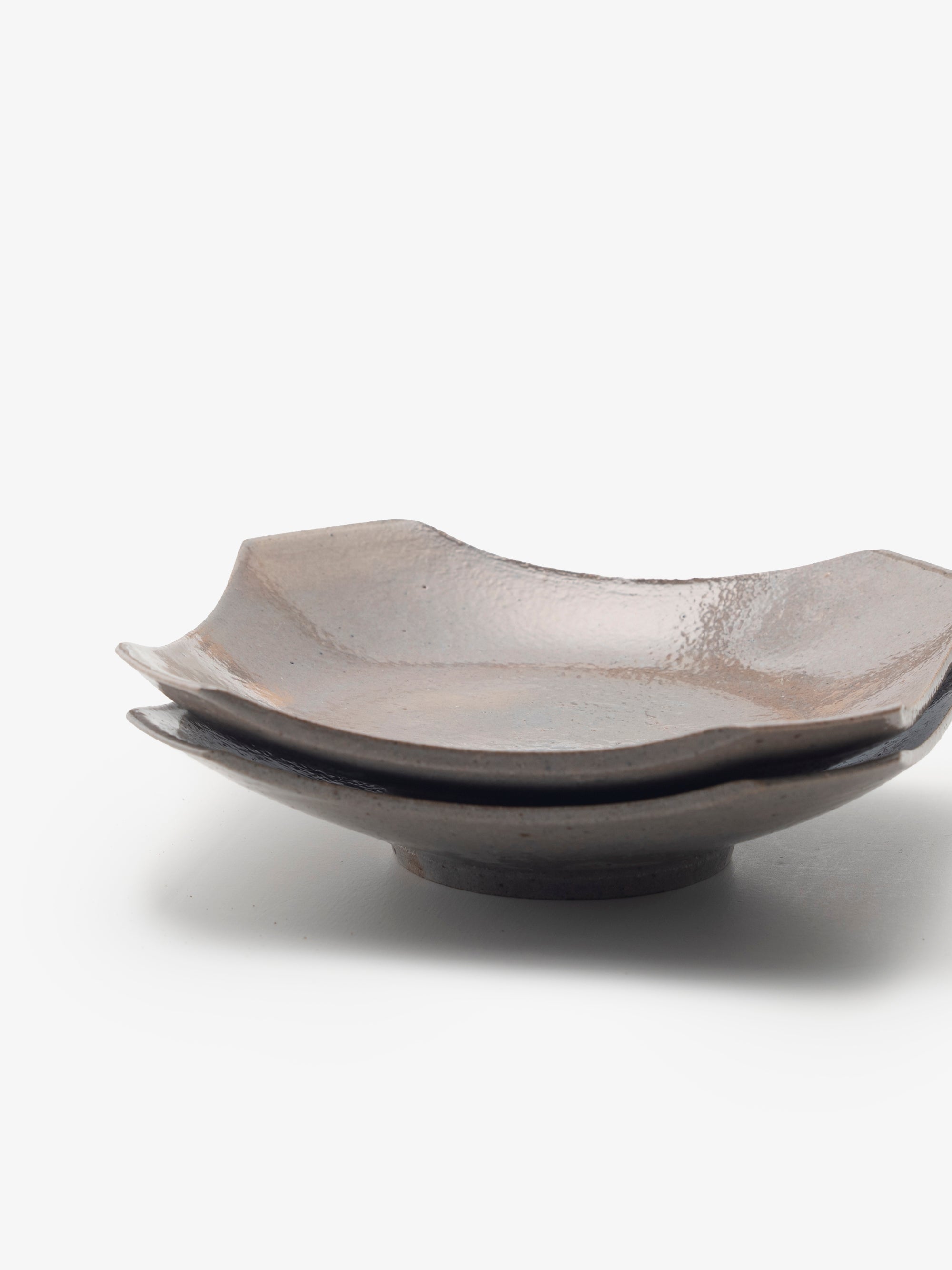 健太郎窯/堅手銘々皿