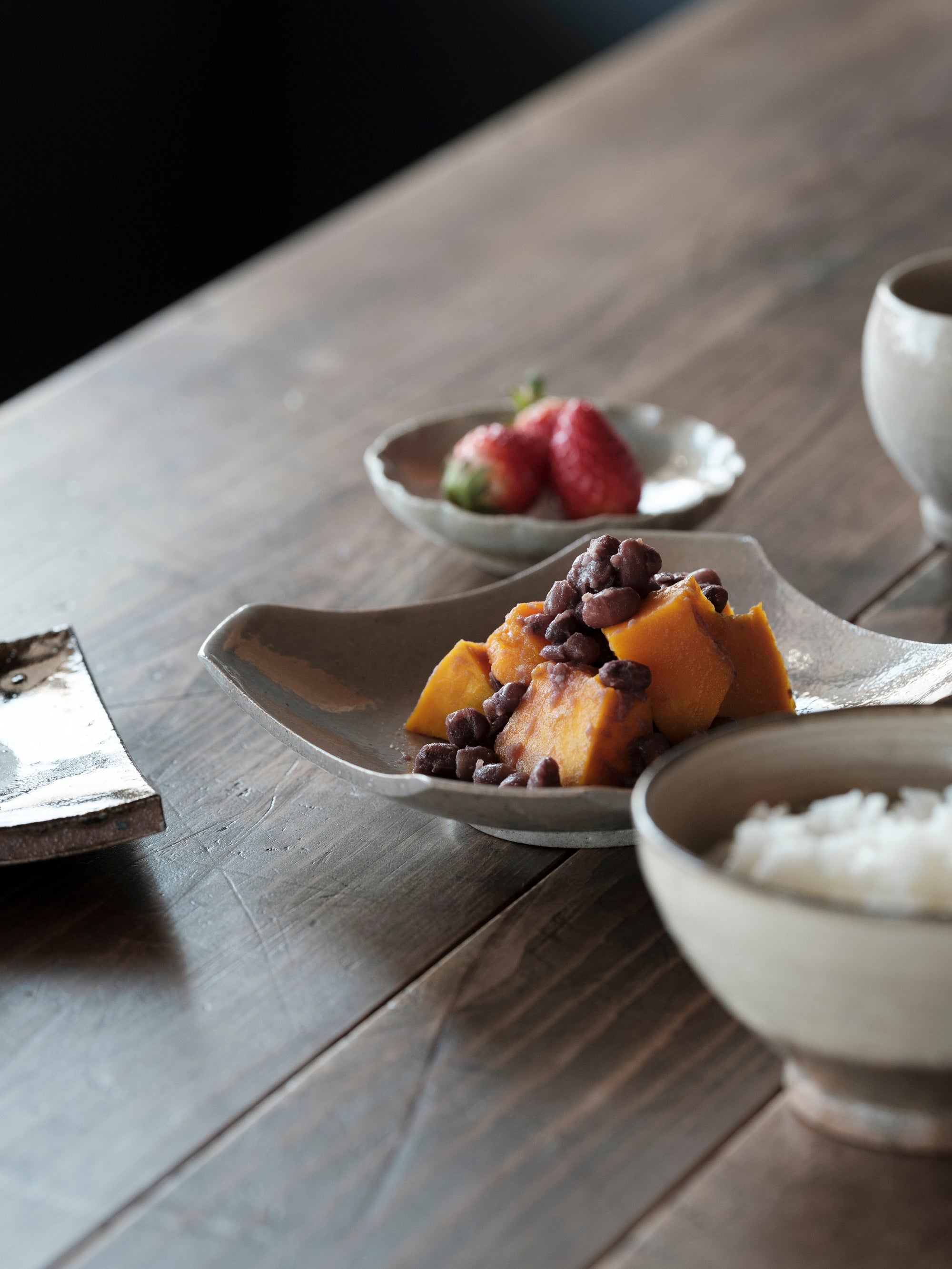 健太郎窯/堅手銘々皿