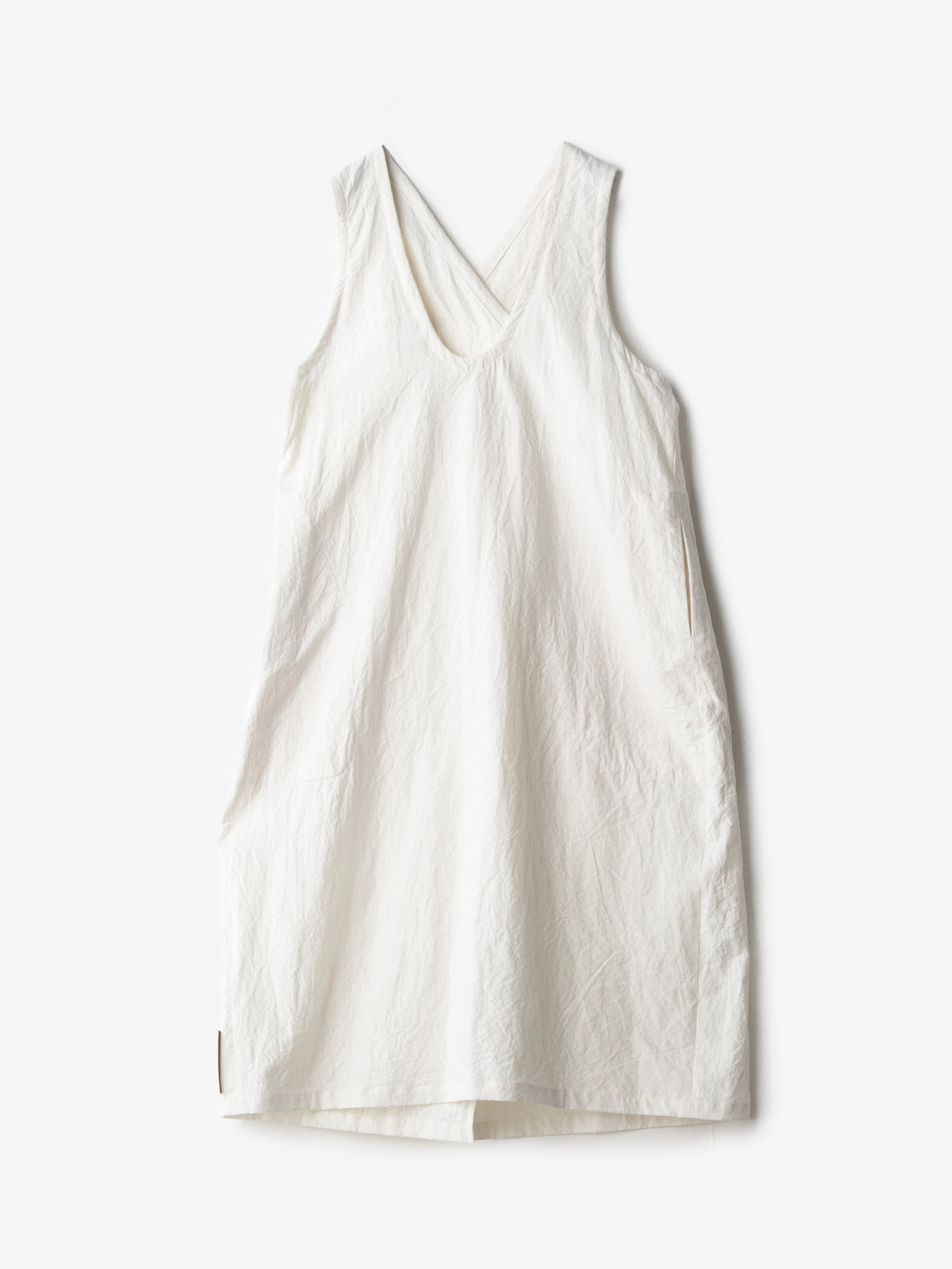 HW pull-on dress コットンリネン｜ASEEDONCLOUD