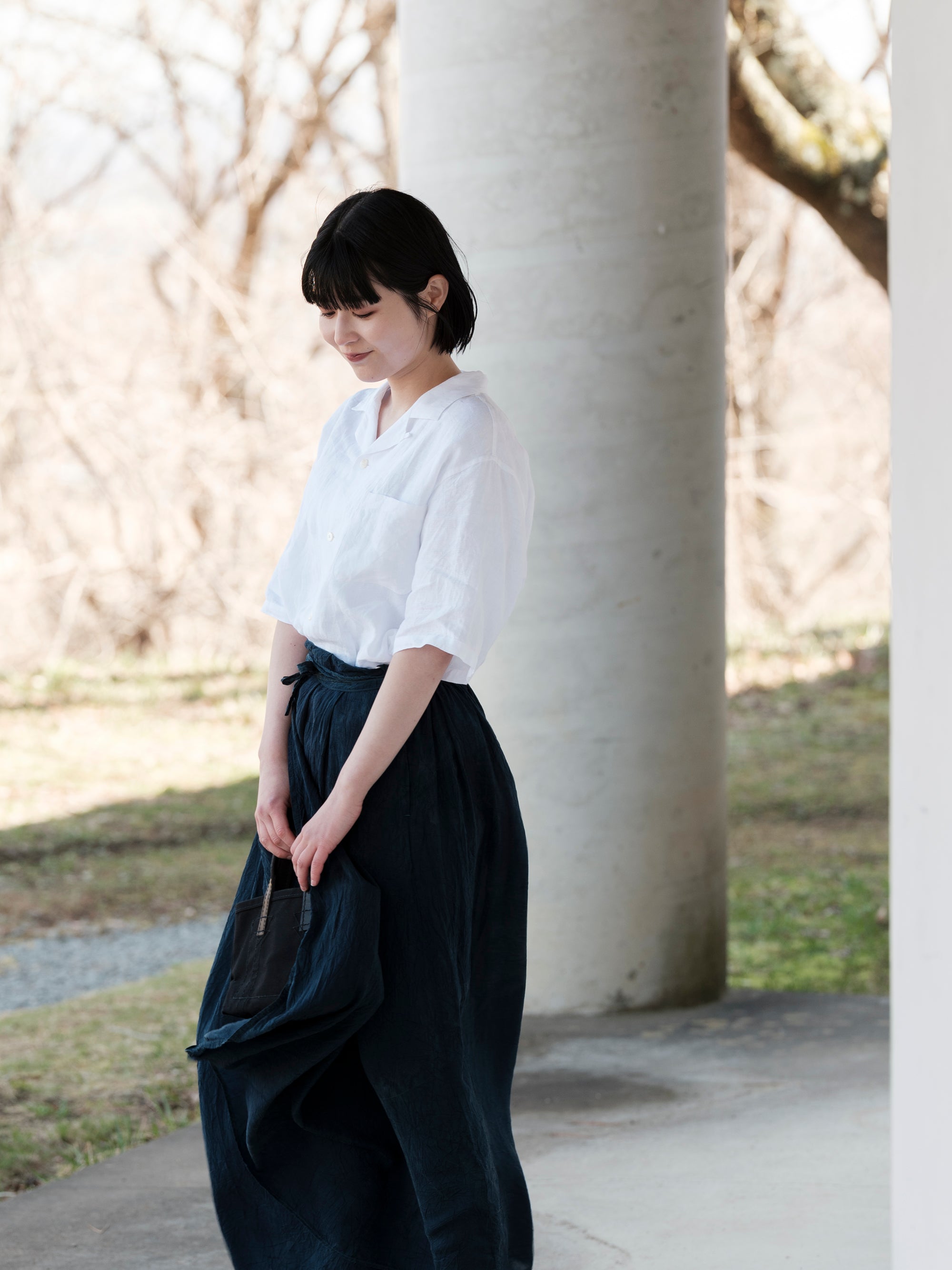 Charpentier de Vaisseau/Silas/Bergian Linen Open Collar Shirt