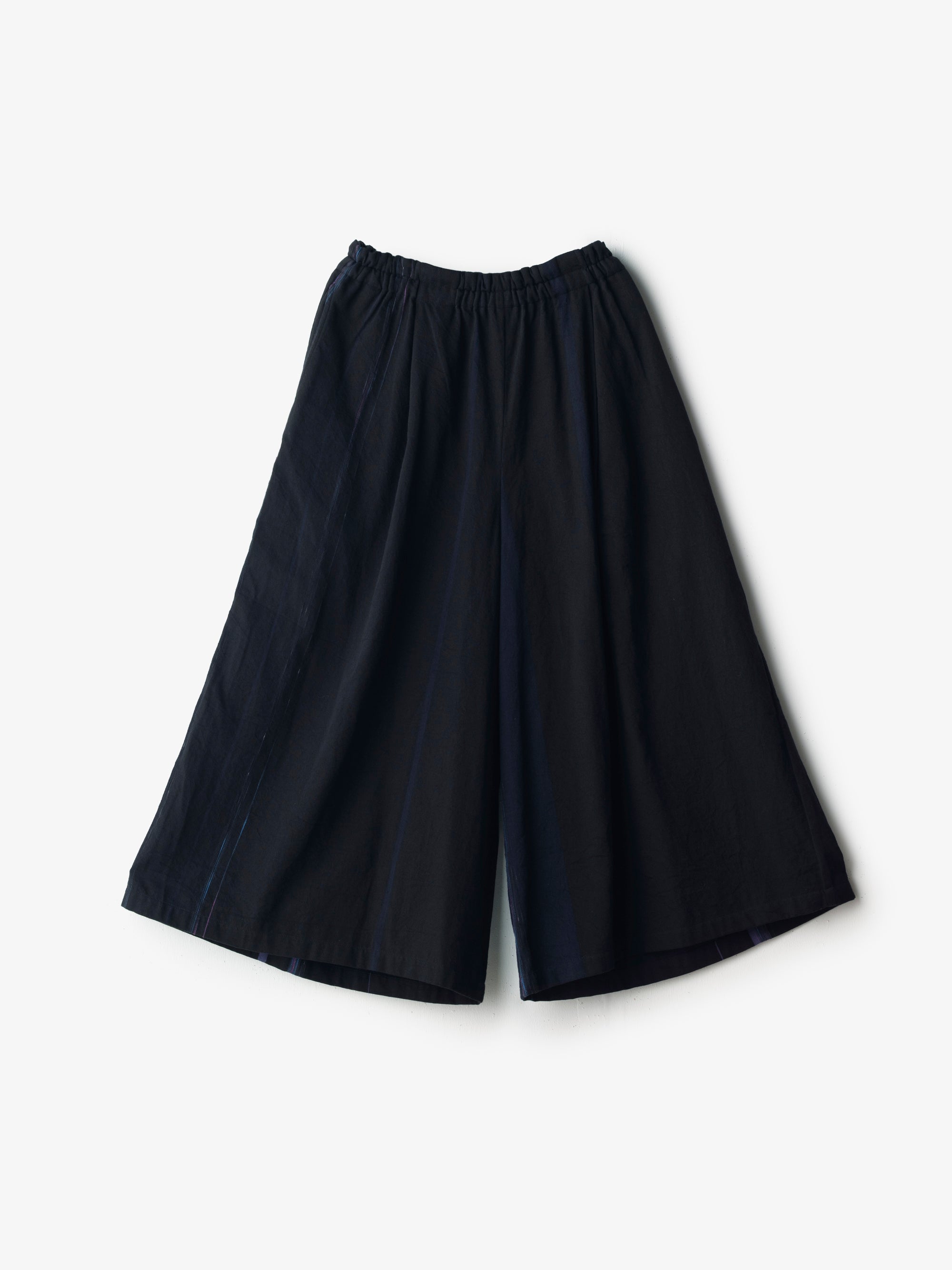 tamaki niime/wide pants long pocket/cotton
