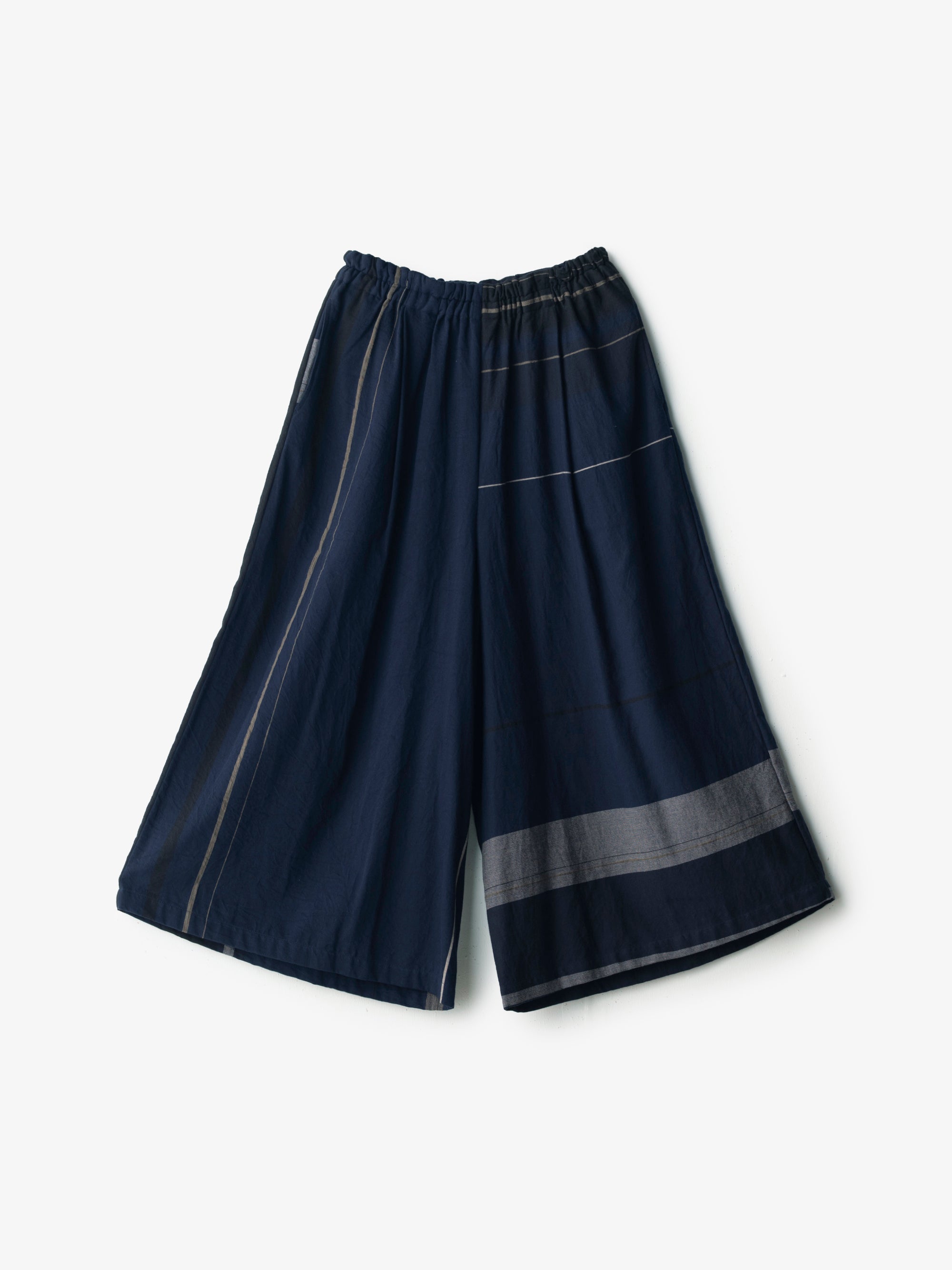 tamaki niime/wide pants long pocket/cotton