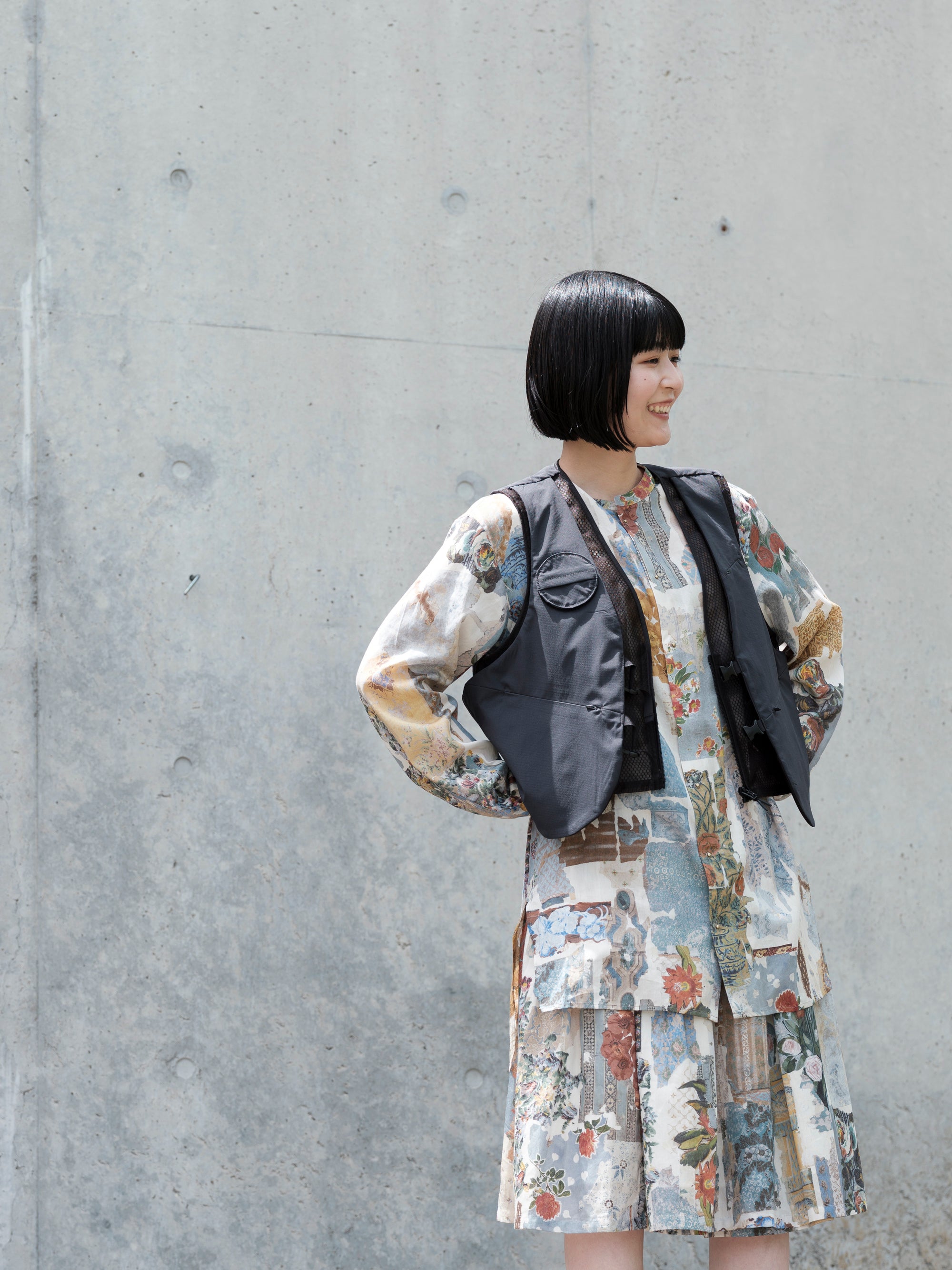 ASEEDONCLOUD/HW/TS waistcoat/double cloth