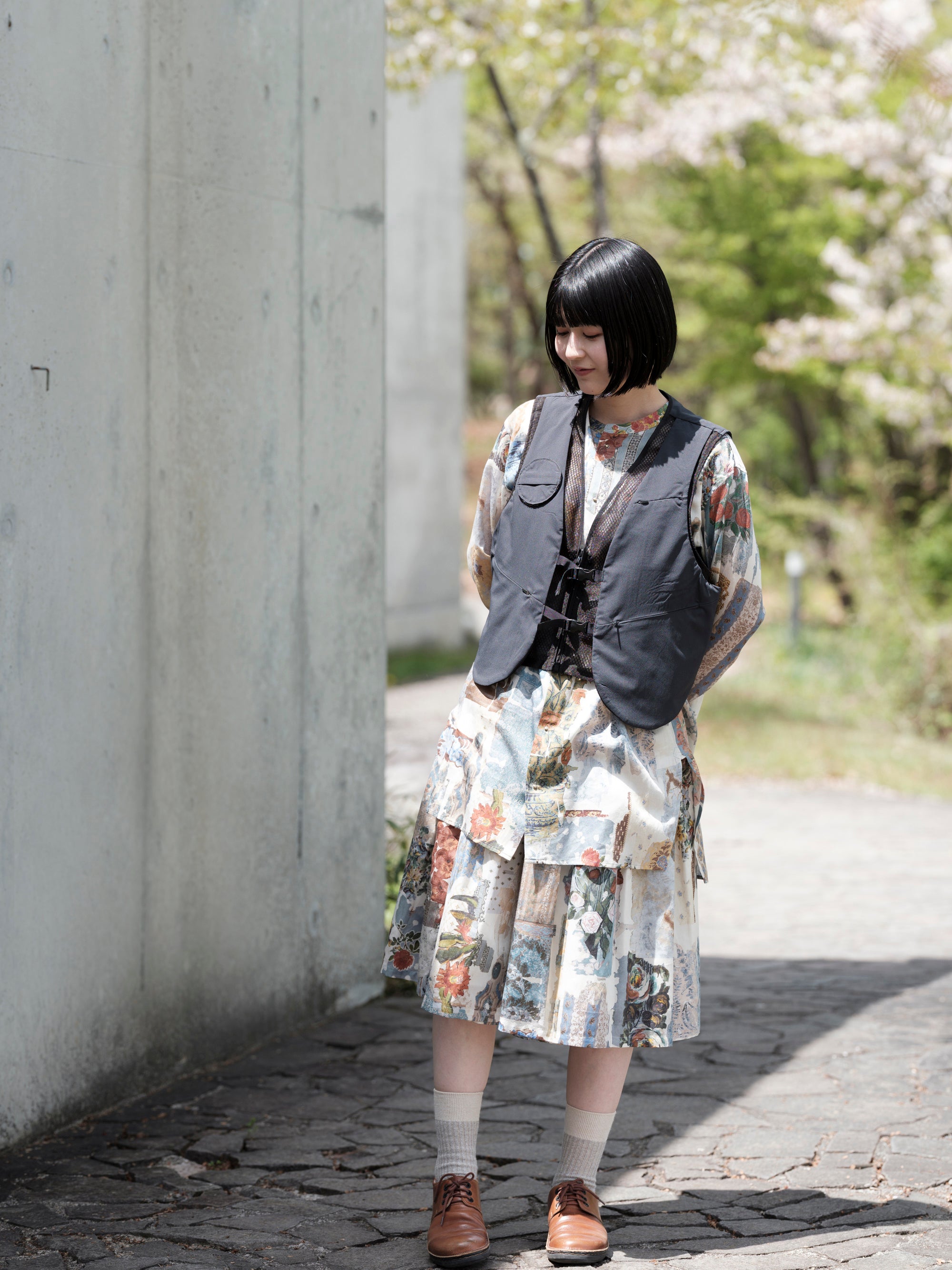 ASEEDONCLOUD/HW/TS waistcoat/double cloth