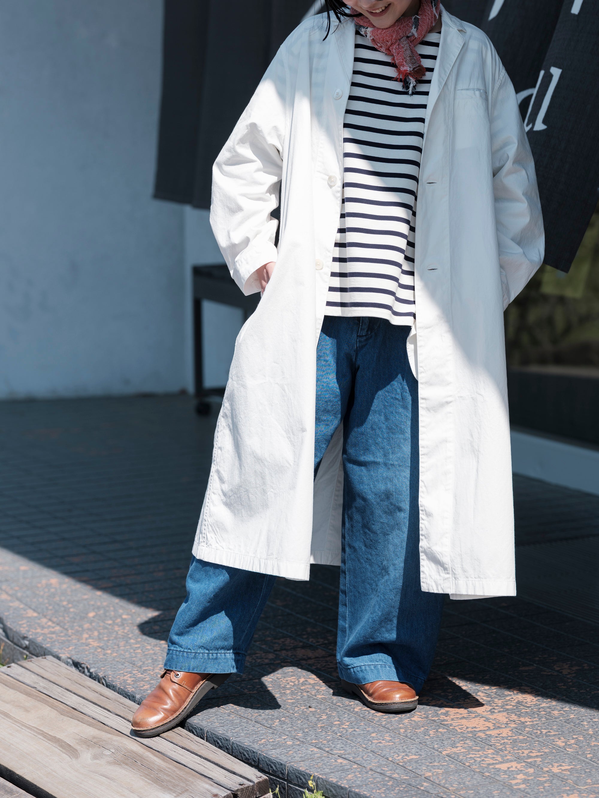 Charpentier de Vaisseau/Tracy/Selvedge Cotton Shop Coat