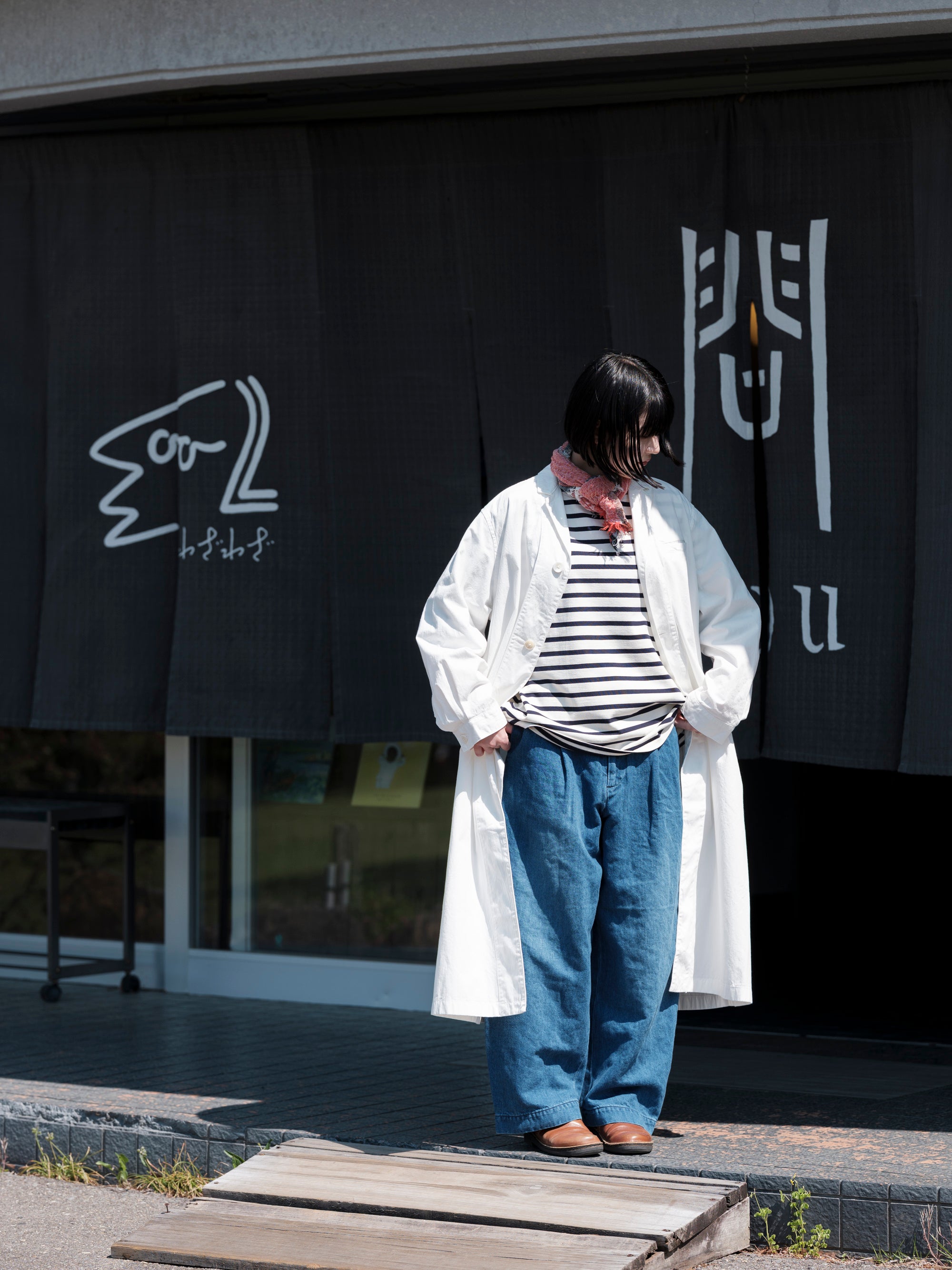 Charpentier de Vaisseau/Tracy/Selvedge Cotton Shop Coat
